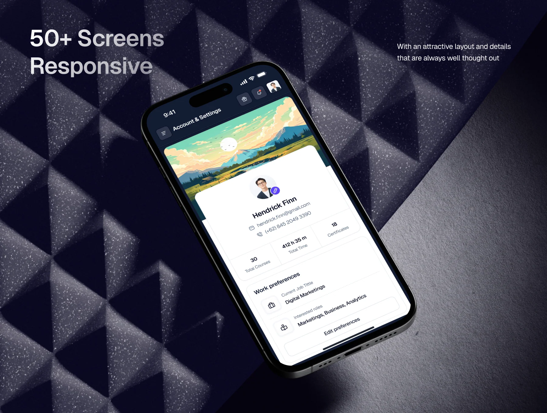 Edura - E-Course Dashboard UI Kit 6