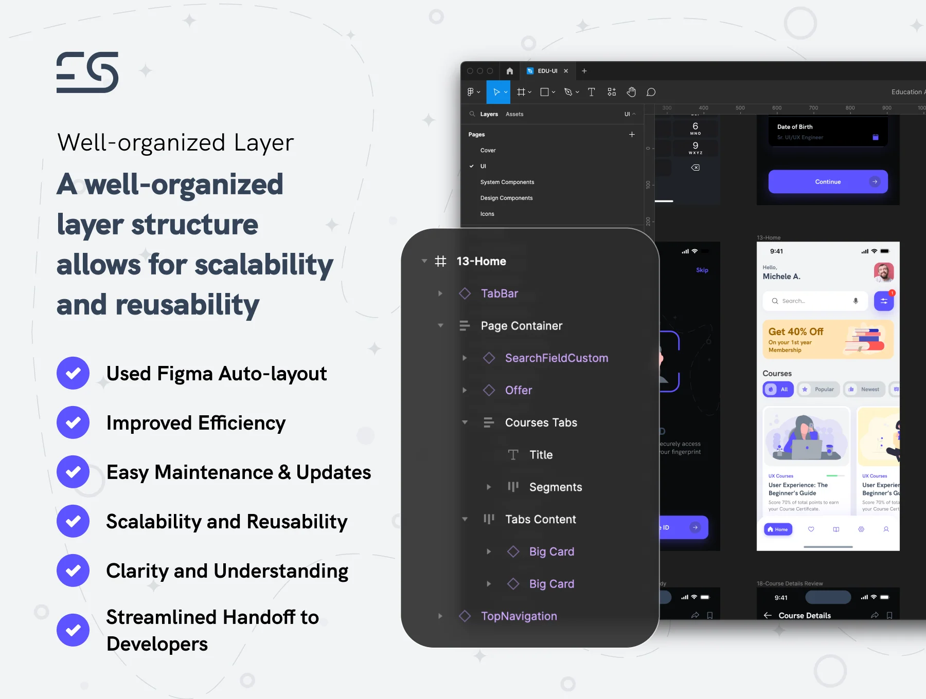 EduSmart E-learning UI Kit 3