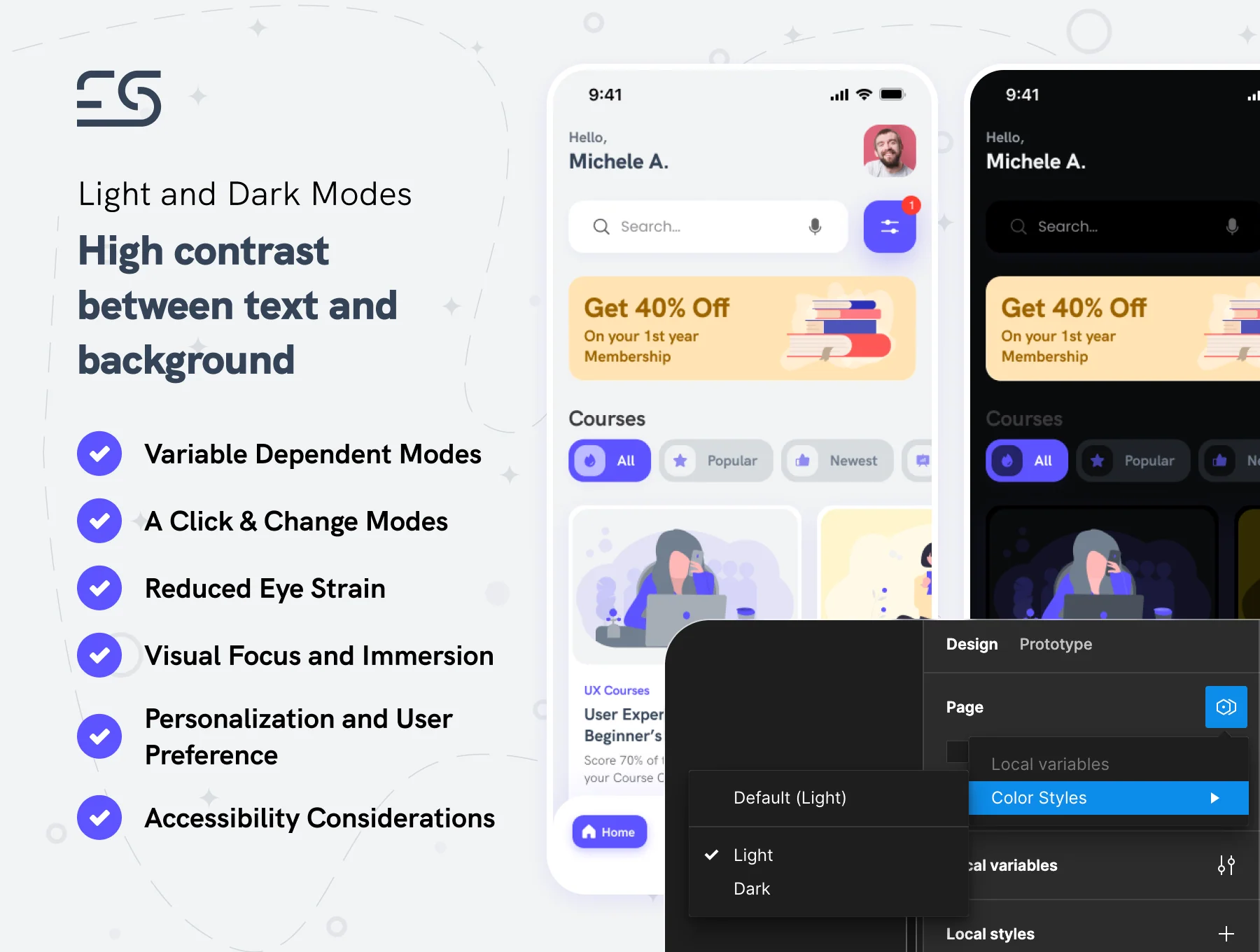 EduSmart E-learning UI Kit 4