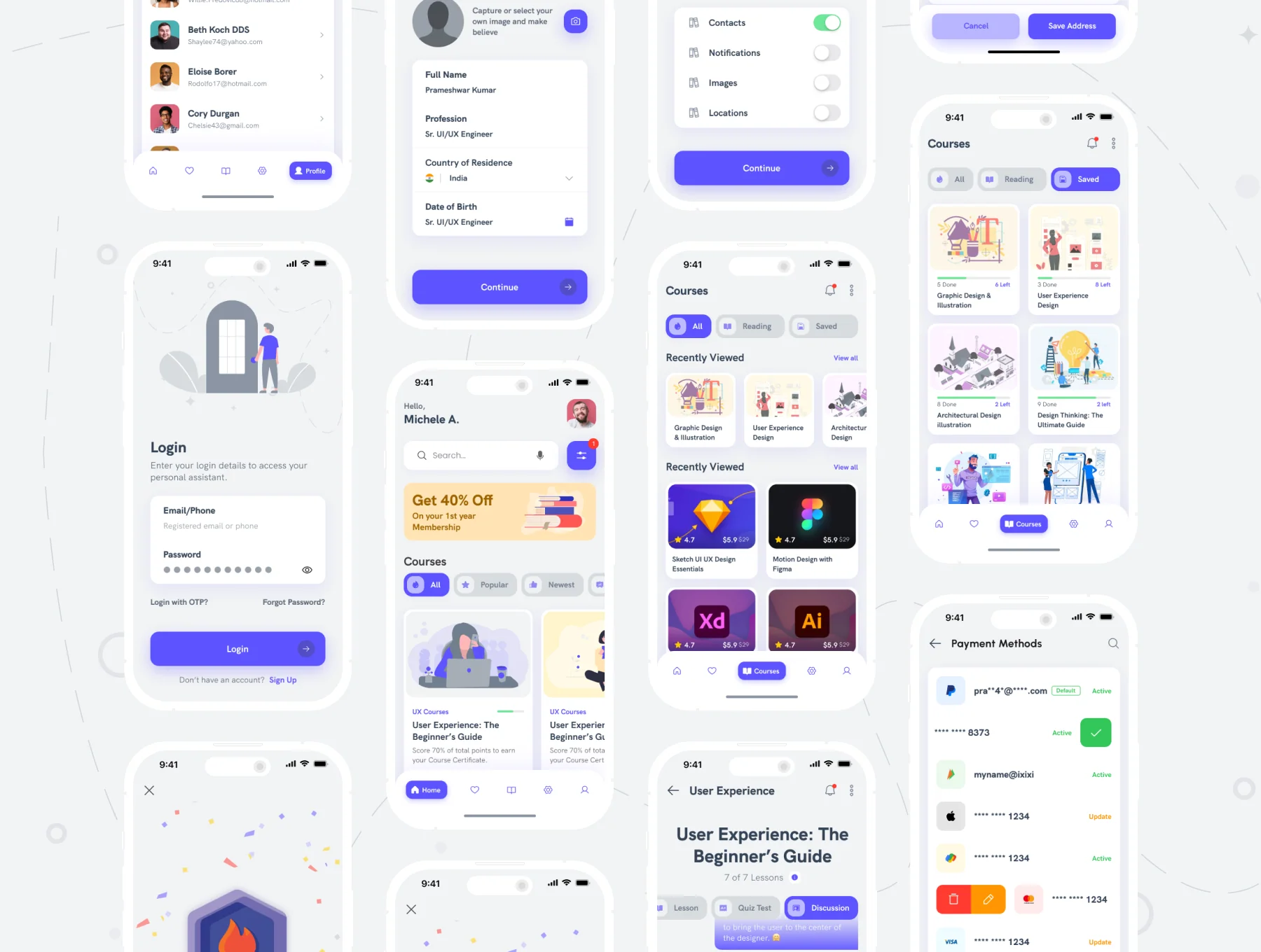 EduSmart E-learning UI Kit 5