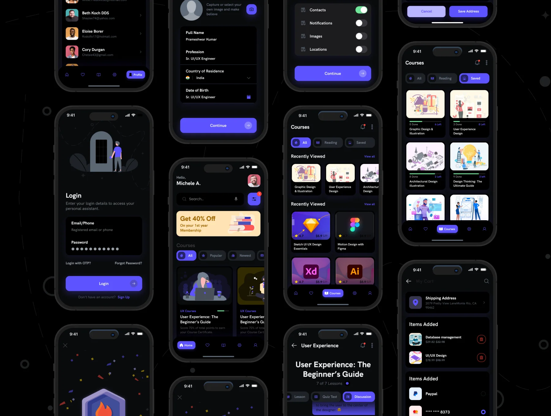 EduSmart E-learning UI Kit 6