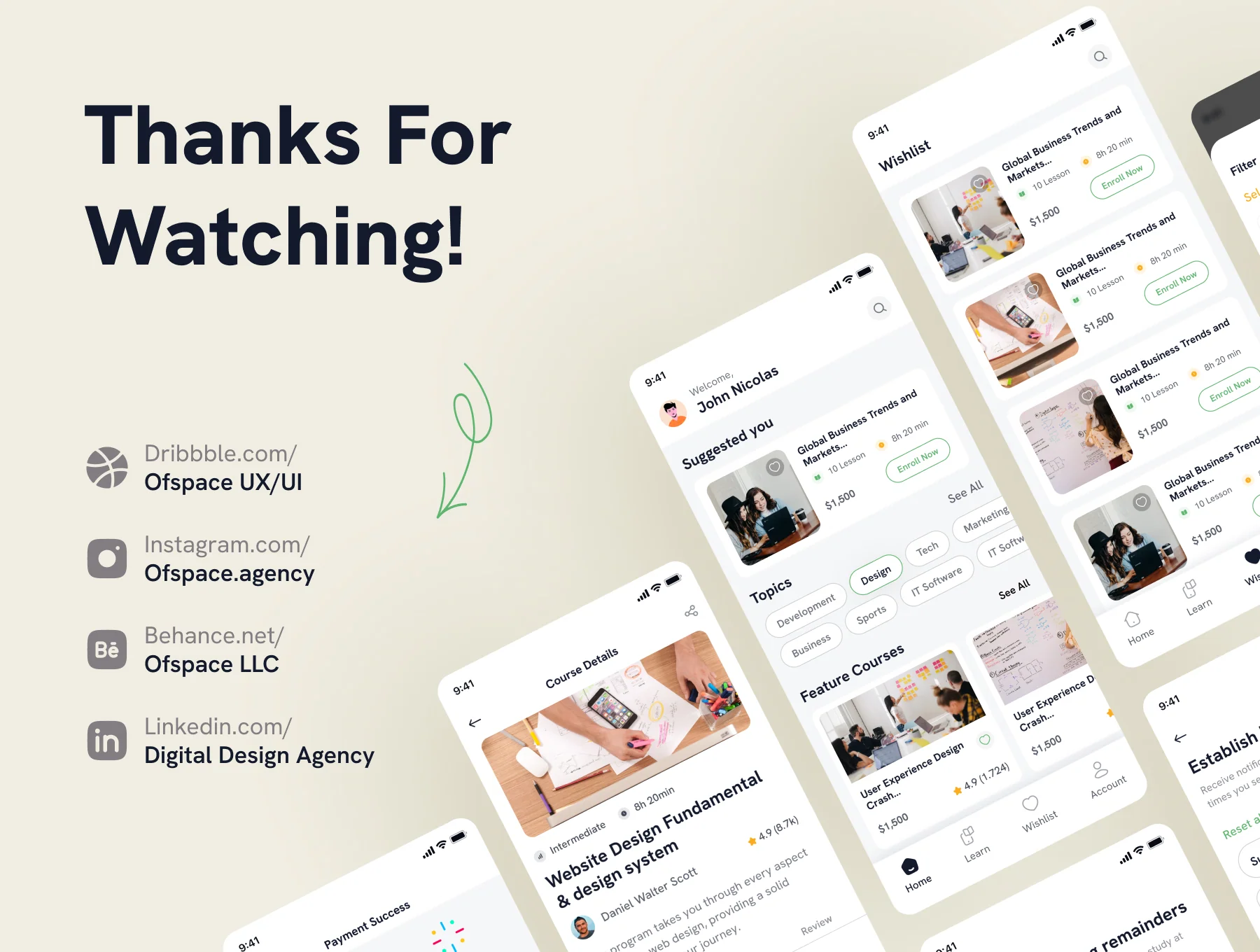 EduTech Online Course Mobile App UI Kit 6