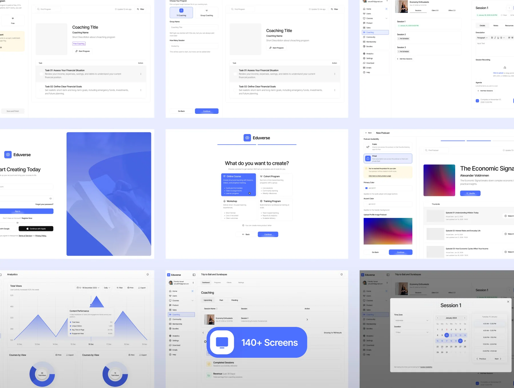 Eduverse - AI for Online Course Creator Webapp UI Kit 3
