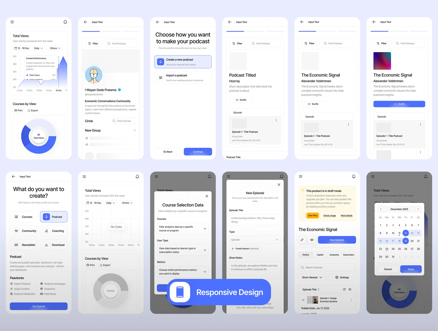 Eduverse - AI for Online Course Creator Webapp UI Kit 4
