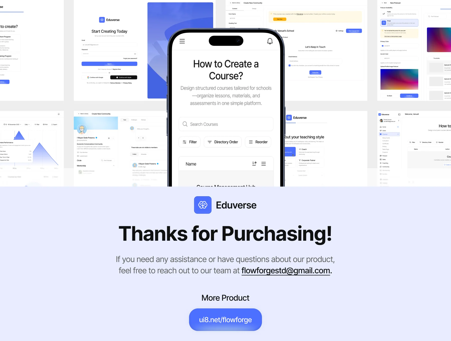 Eduverse - AI for Online Course Creator Webapp UI Kit 8