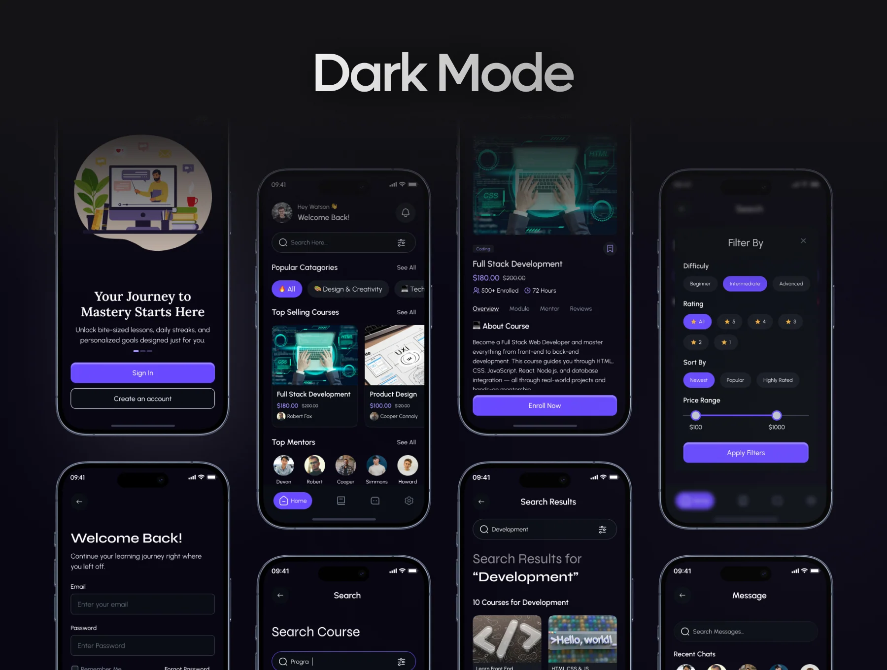 EduVerse-E Learning Mobile App UI Kit 4