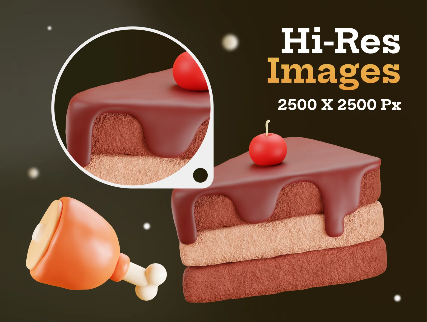 Efenby - Food & Beverage 3D Icon Set 4