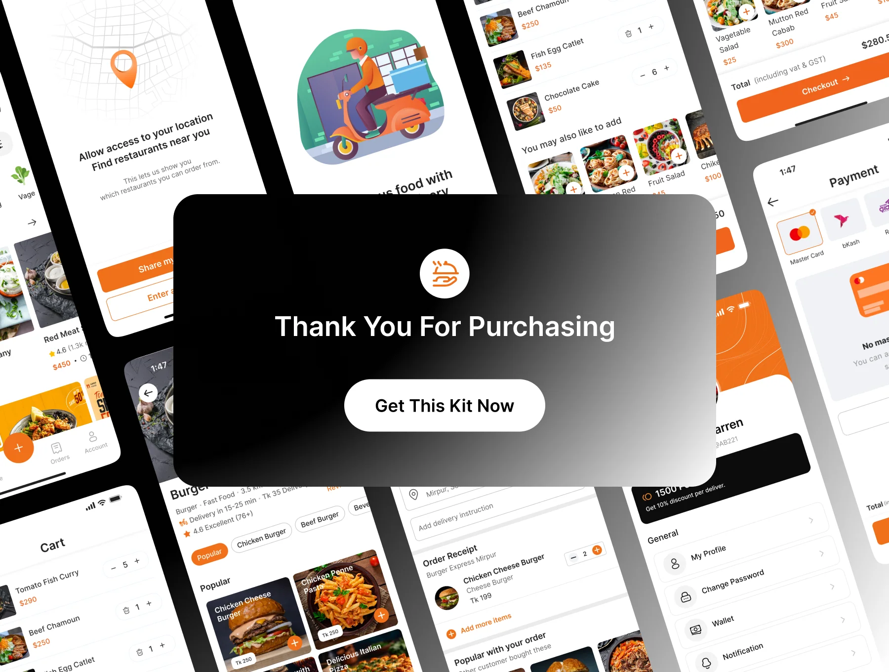 eFoody - Mobile App UI Kit 6