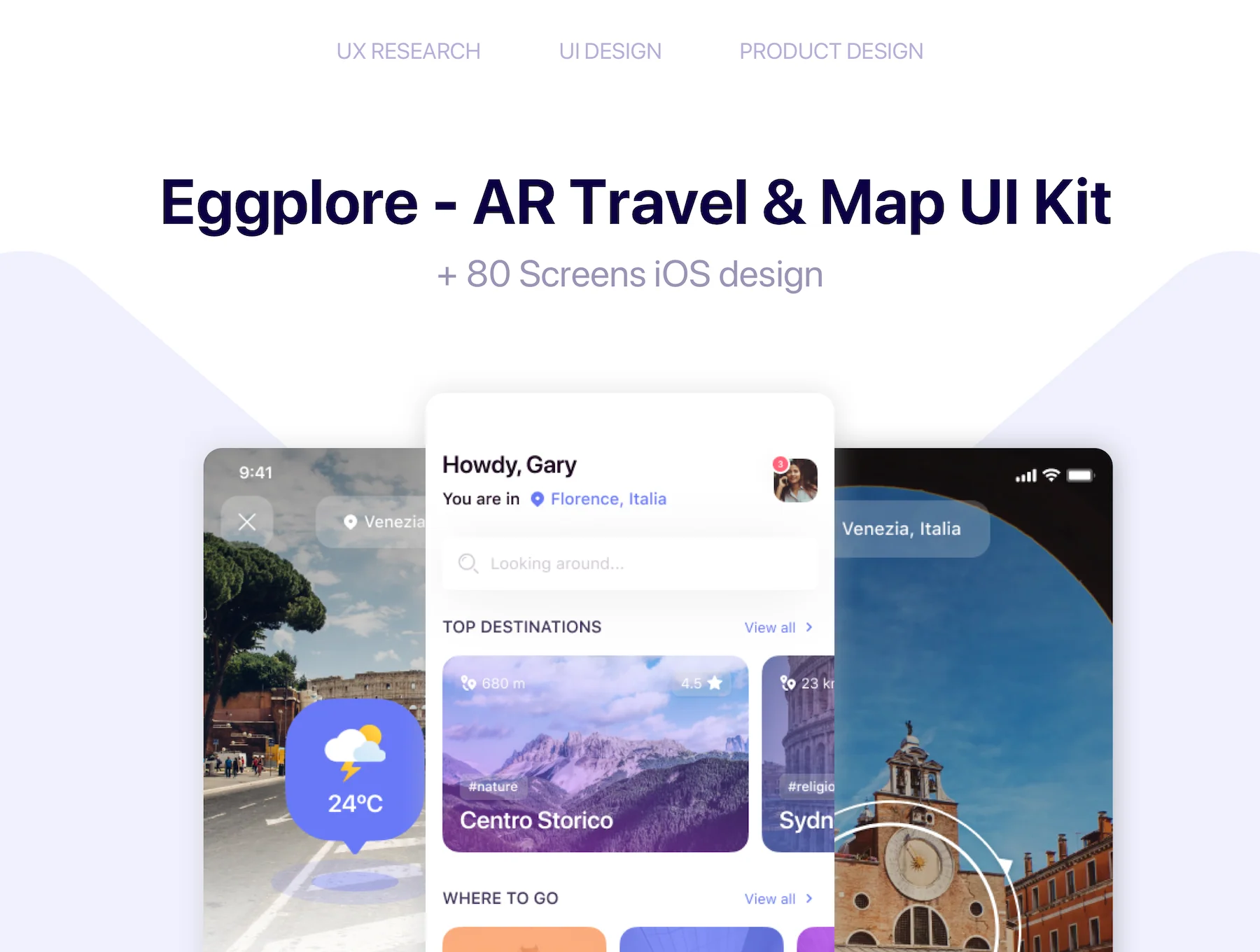 Eggplore - AR Maps & Navigation UI Kit