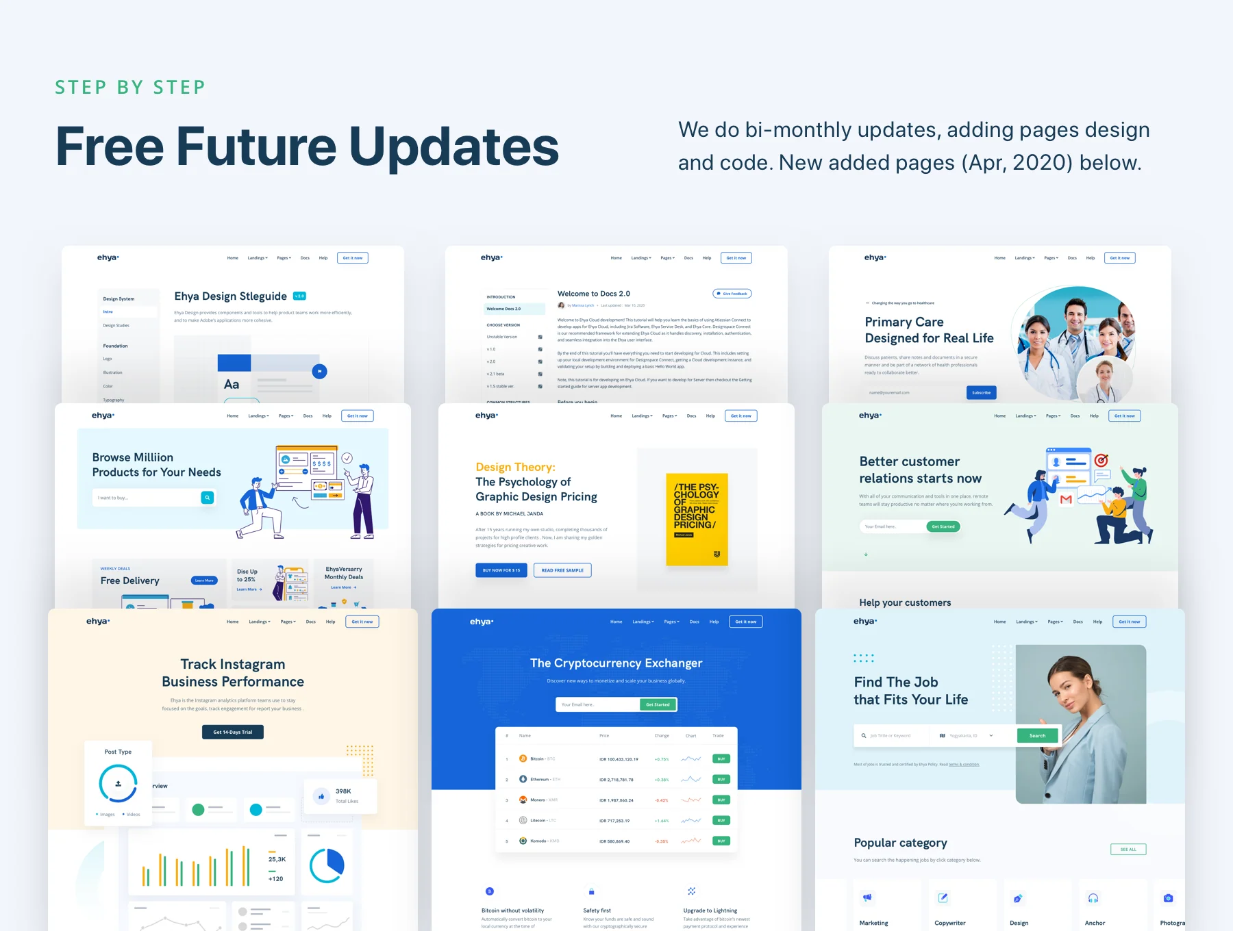 Ehya 60 Landing Pages Design & HTML/CSS Template 5