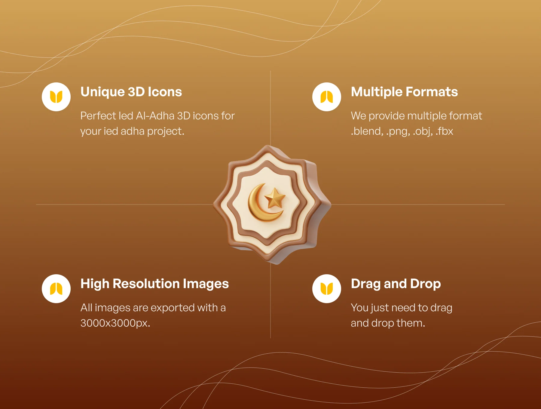 Eid Al-Adha 3D Icon 2