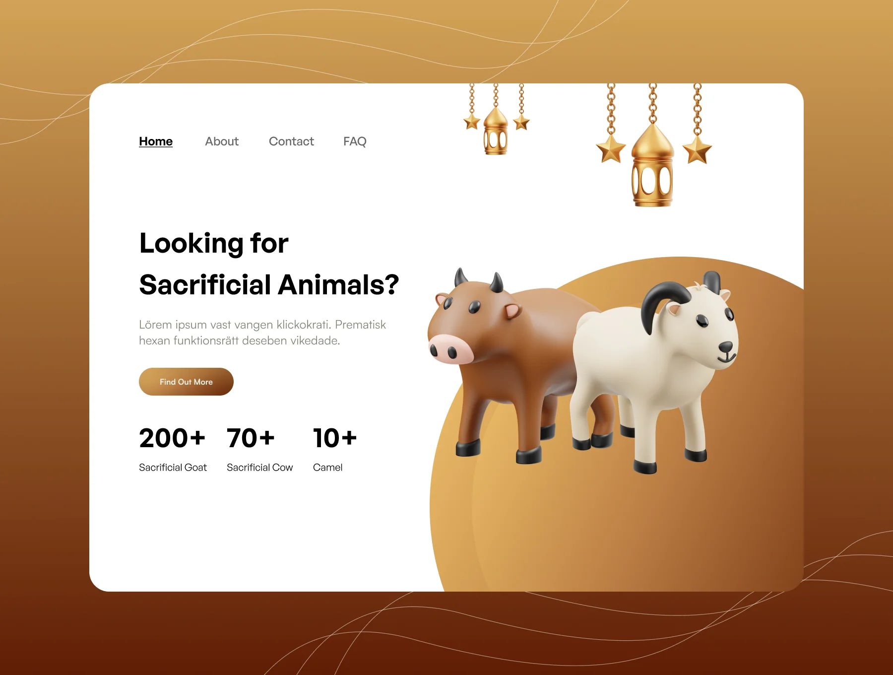 Eid Al-Adha 3D Icon 3