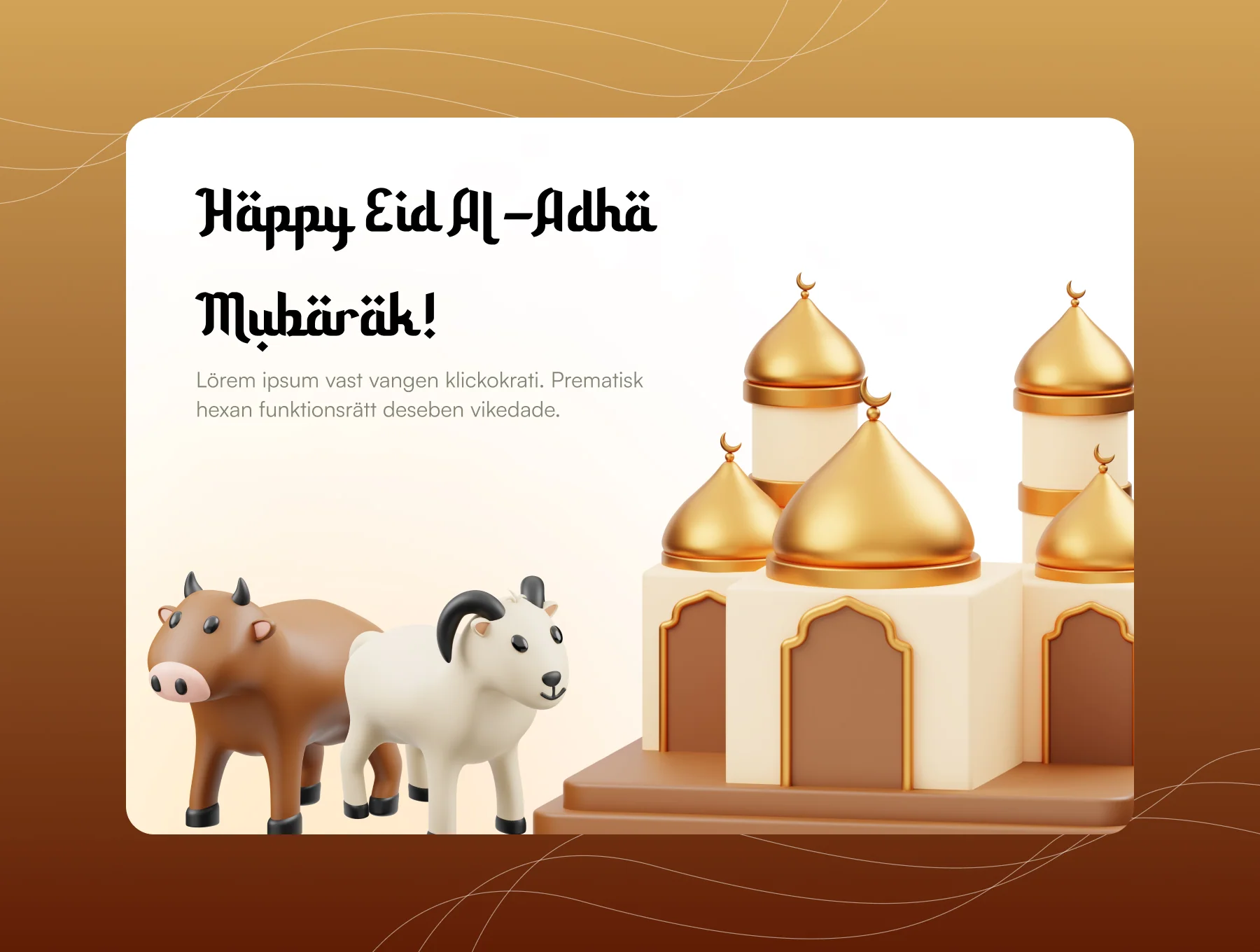 Eid Al-Adha 3D Icon 4