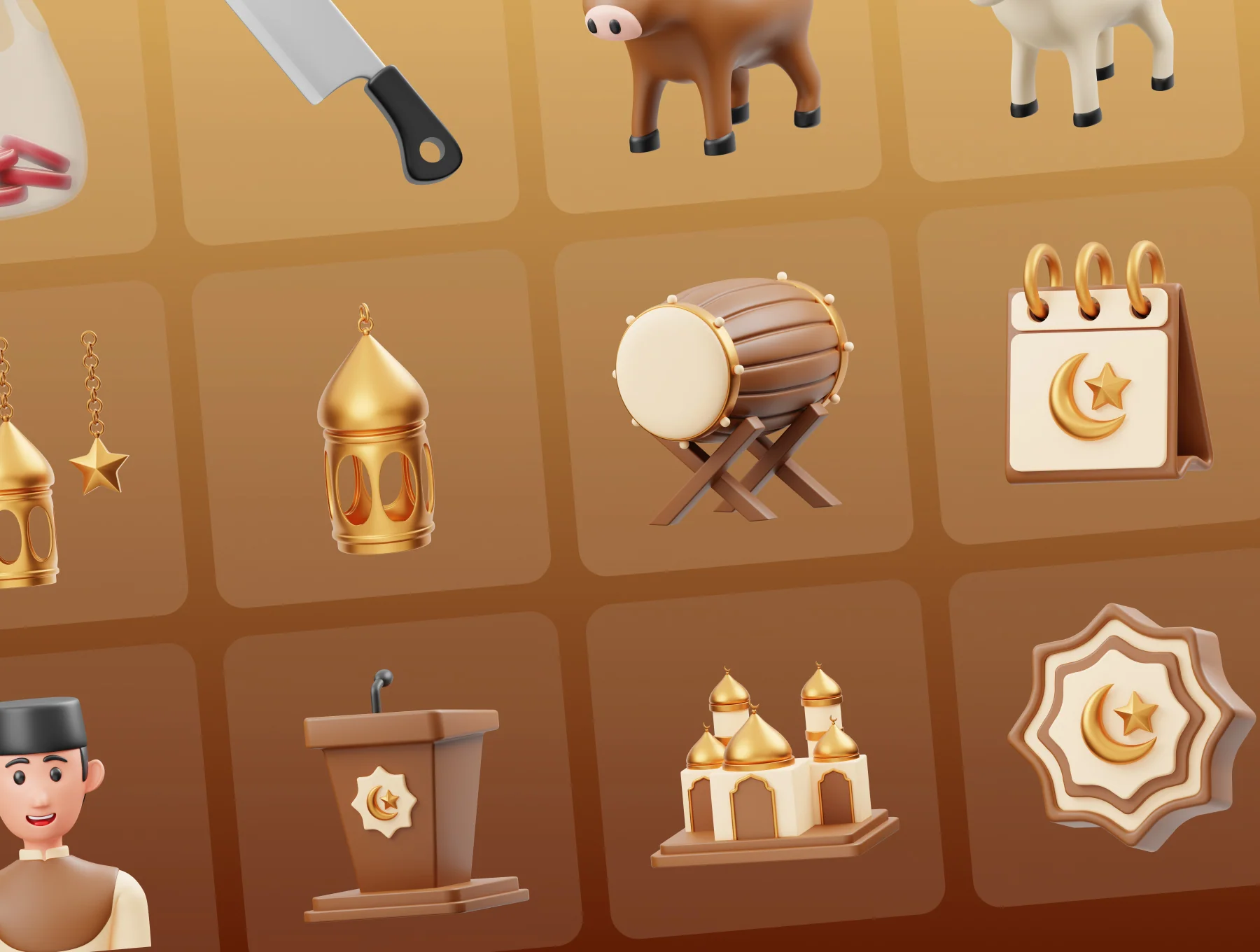Eid Al-Adha 3D Icon 6