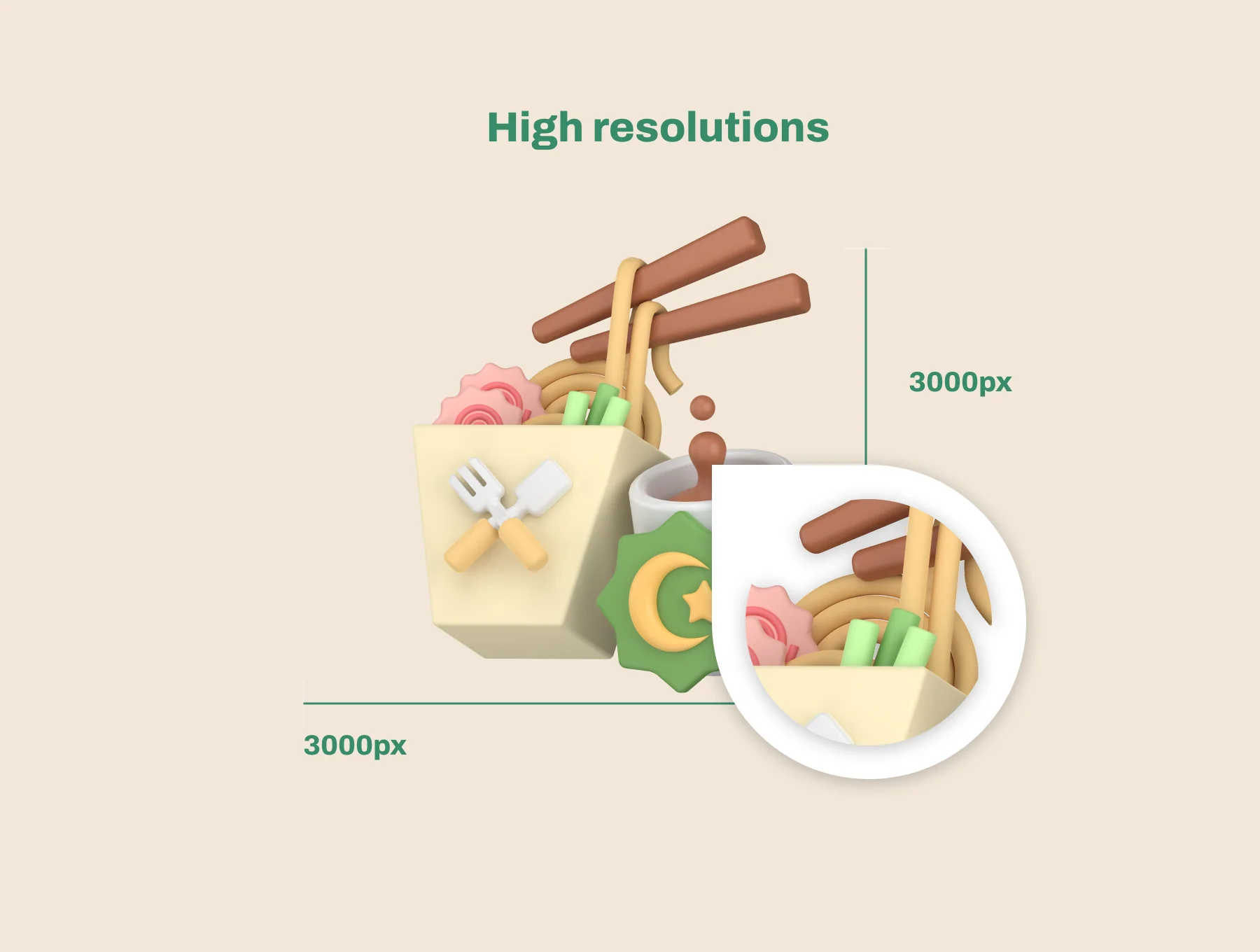 Eid and Ramadan 3D Icon Pack 3