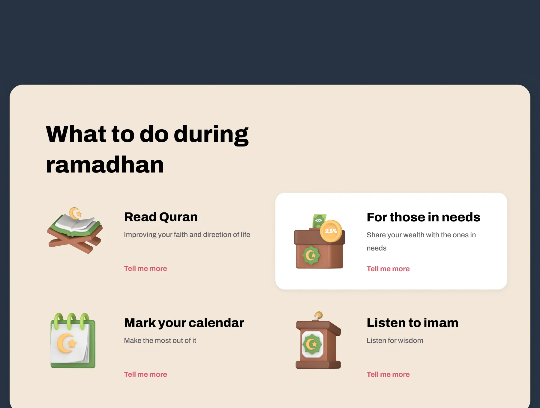 Eid and Ramadan 3D Icon Pack 4