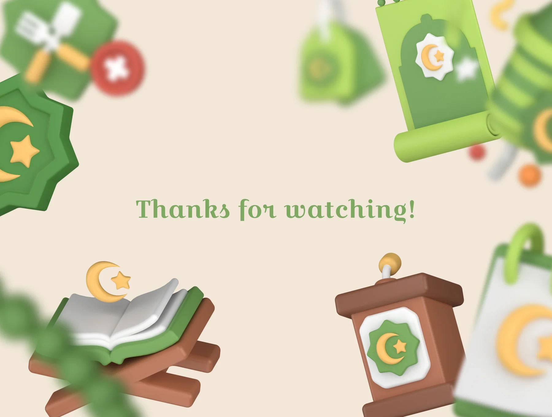 Eid and Ramadan 3D Icon Pack 8
