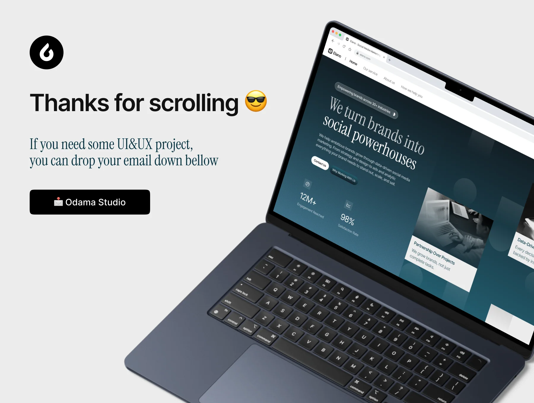Elano - Social Media Agency Landing Page UI KIT 6