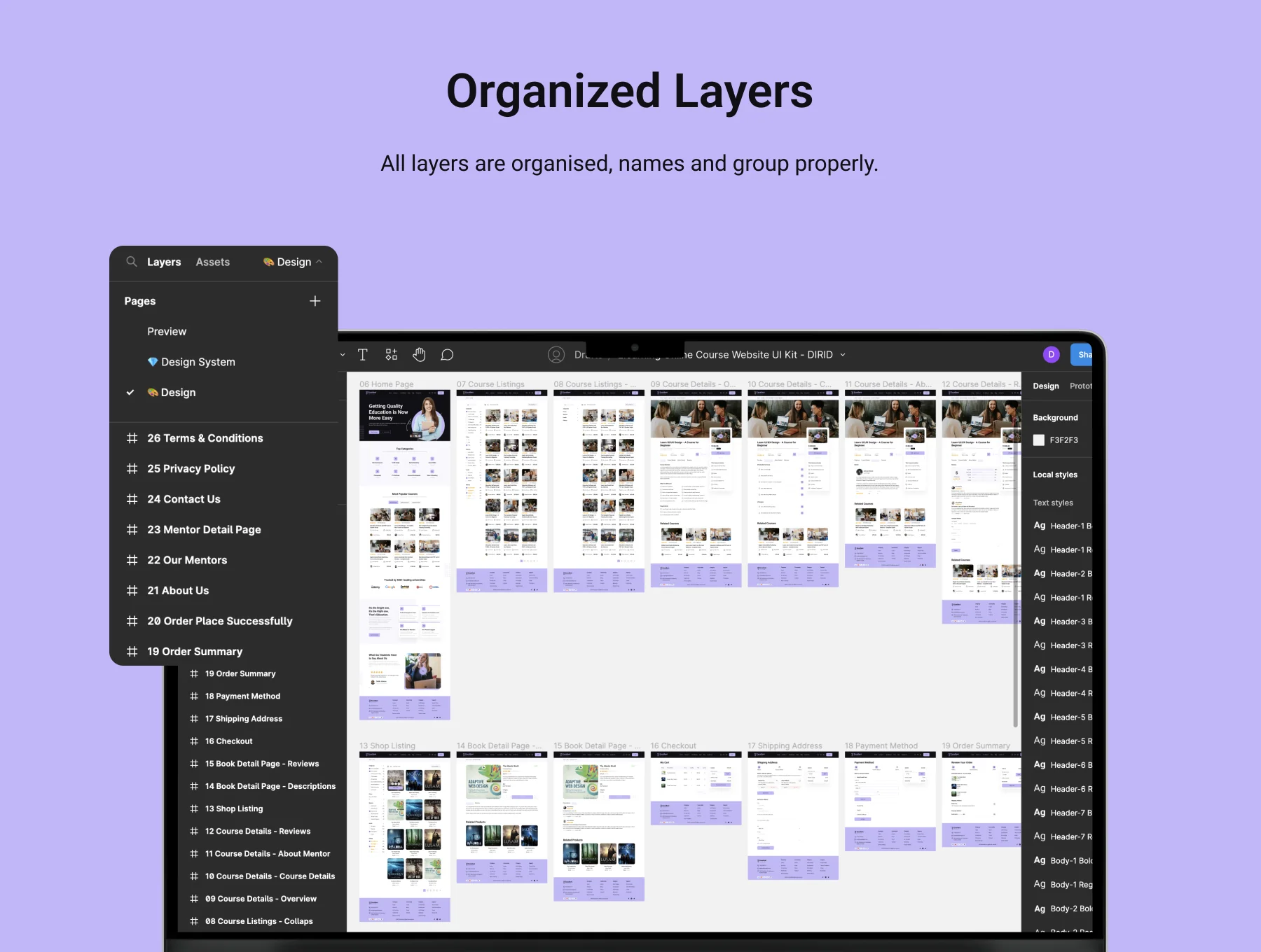 Elearning Online Course Web UI Kit 3