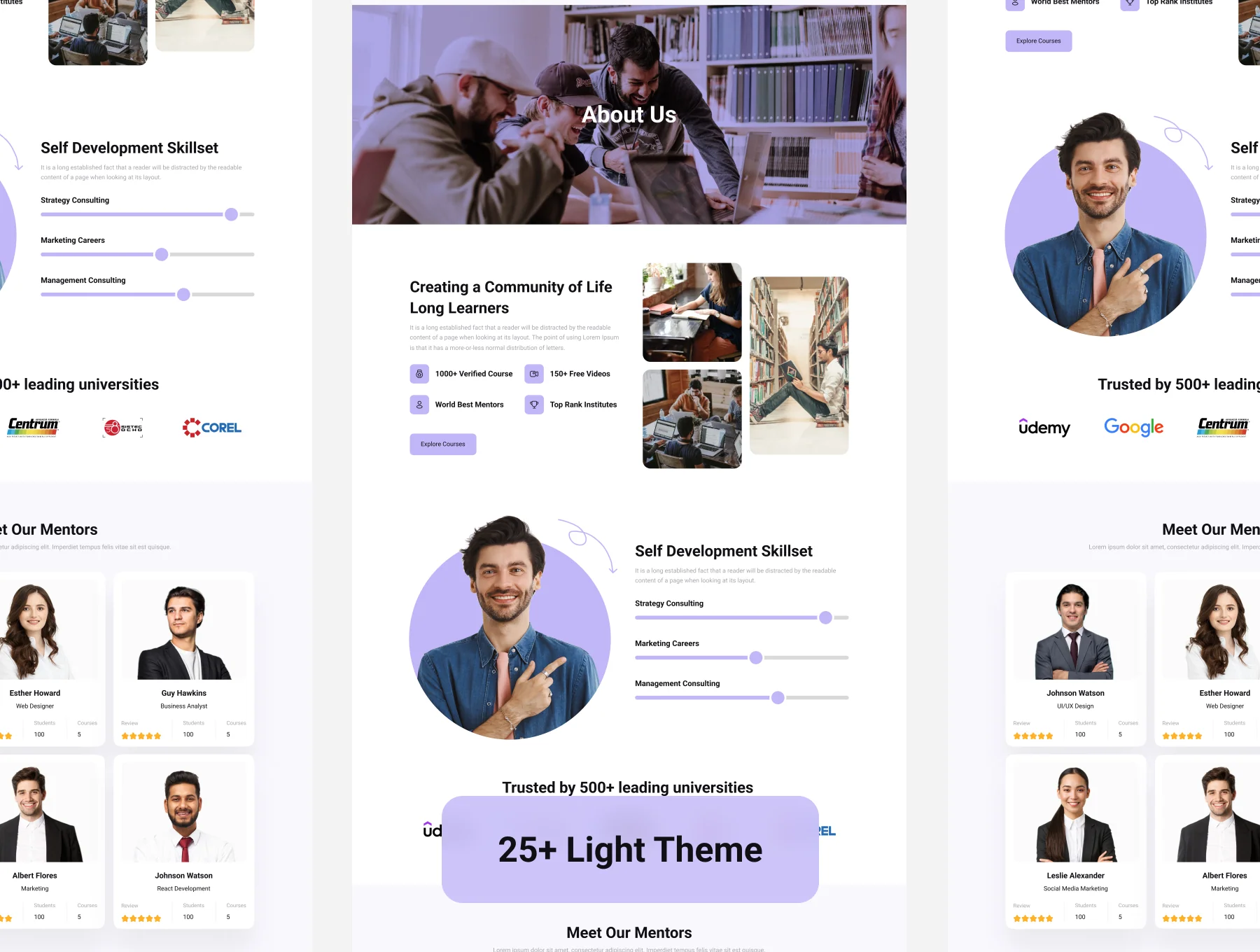 Elearning Online Course Web UI Kit 7