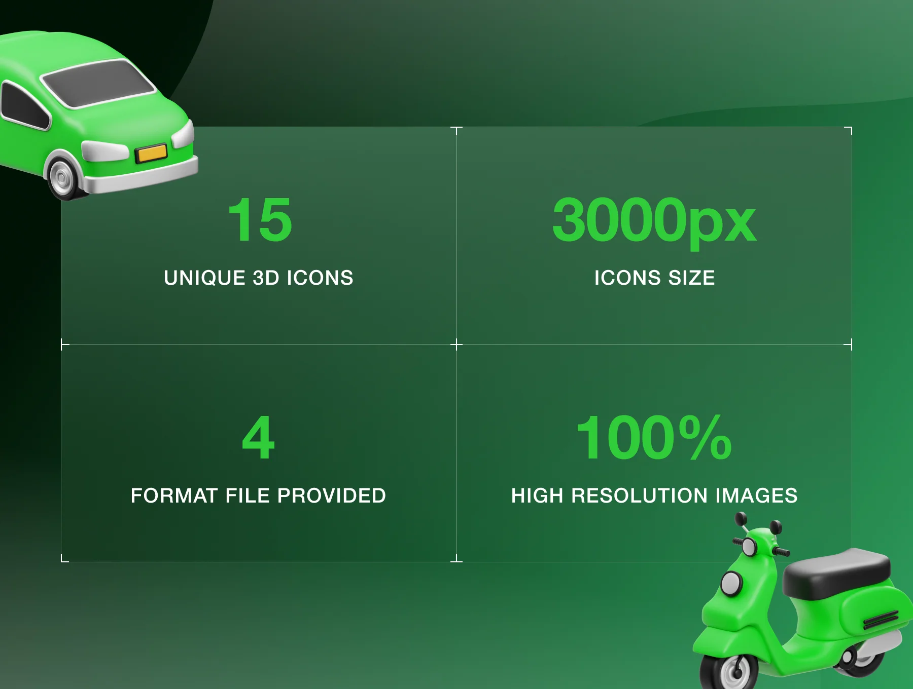 Electric Vehicle 3D Icon 2