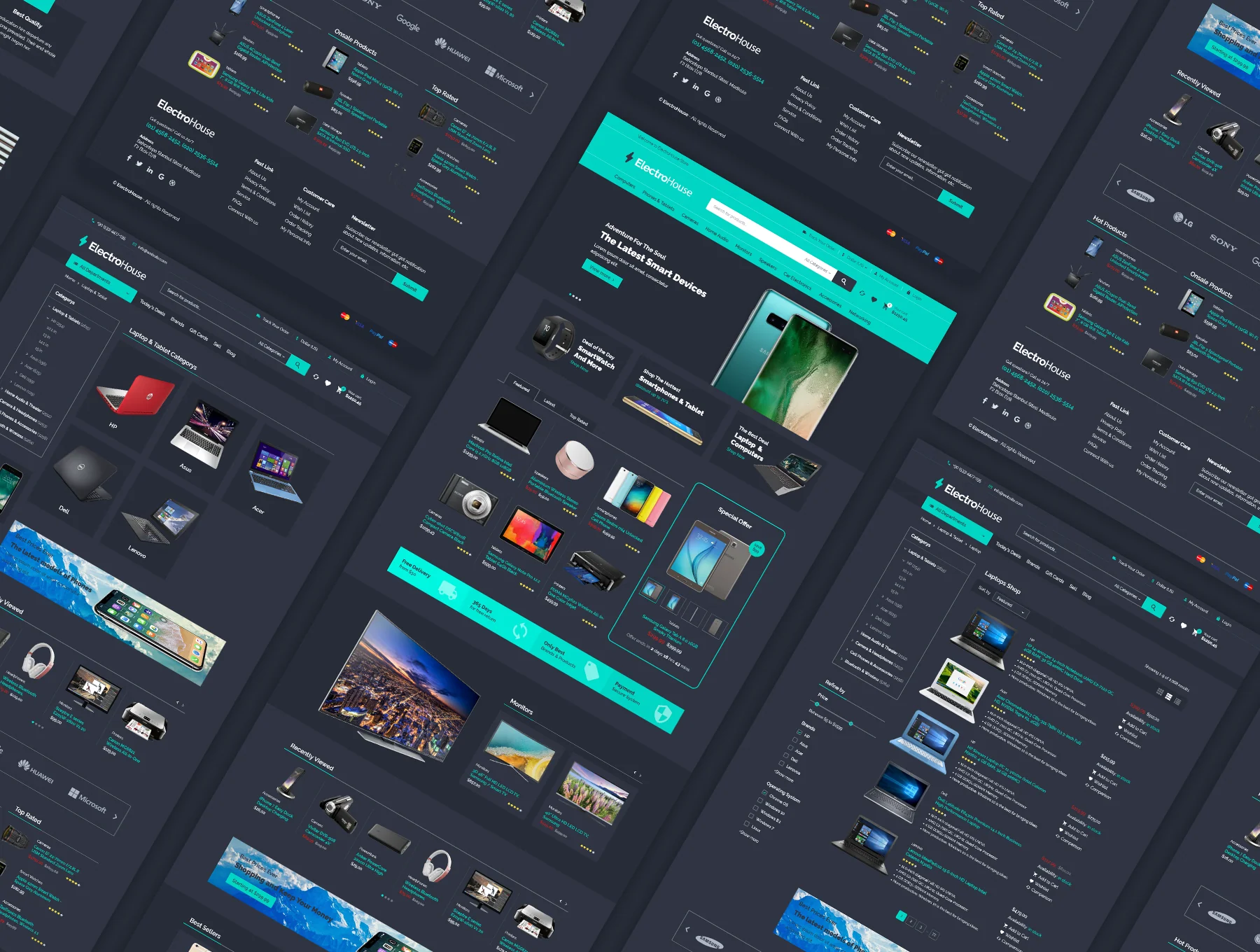 ElectroHouse Website UI Kit 3