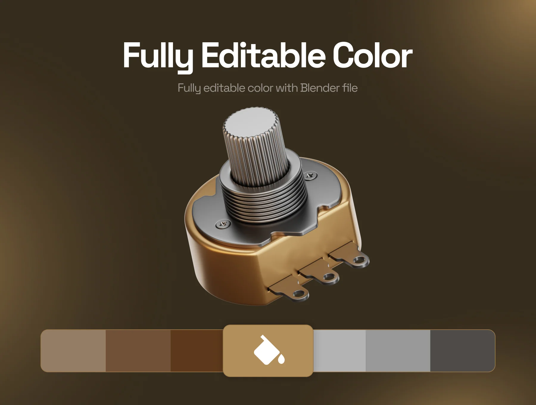 Electronic Components 3D Icon Set 3