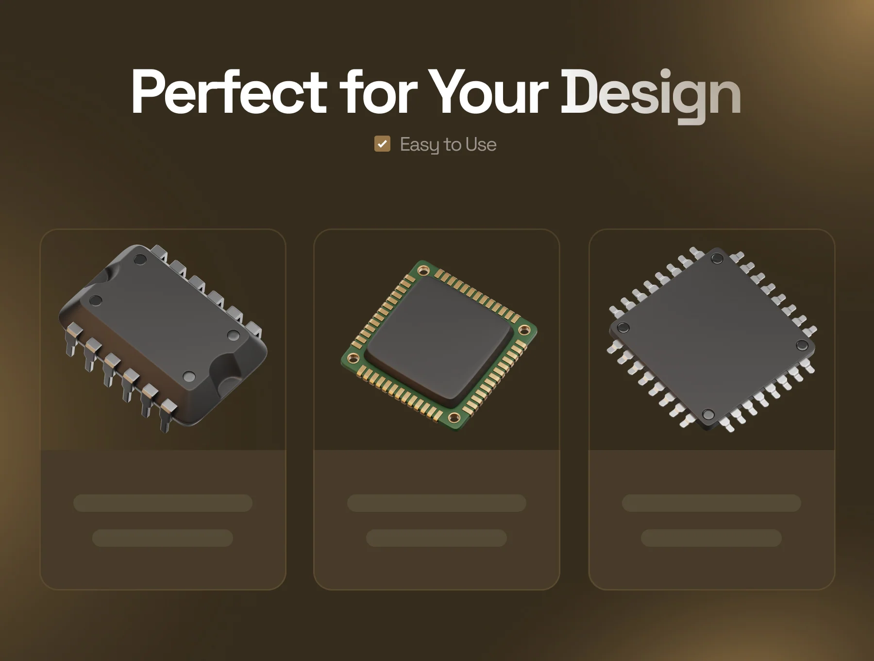 Electronic Components 3D Icon Set 7