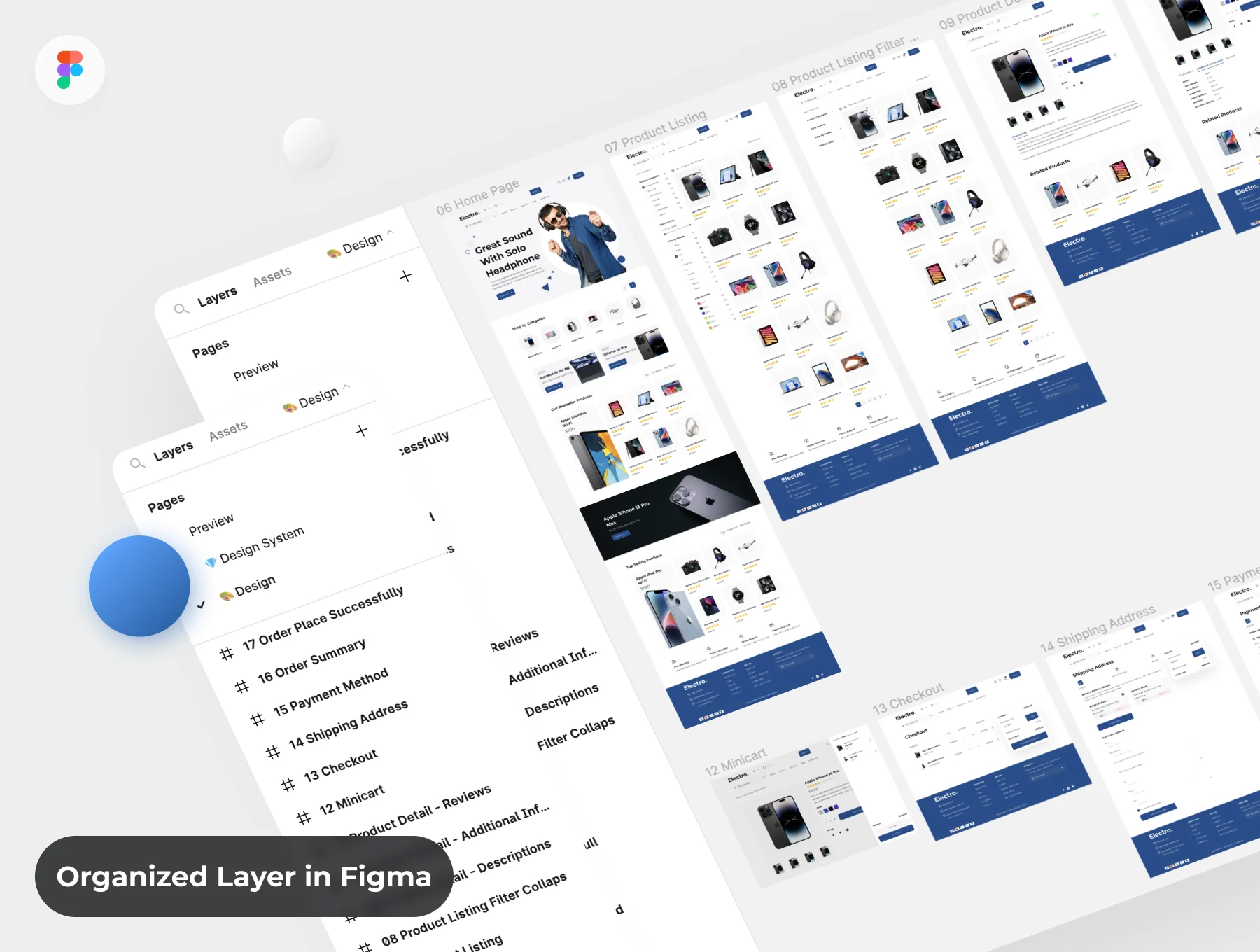 Electronic E-Commerce Web UI Kit 4