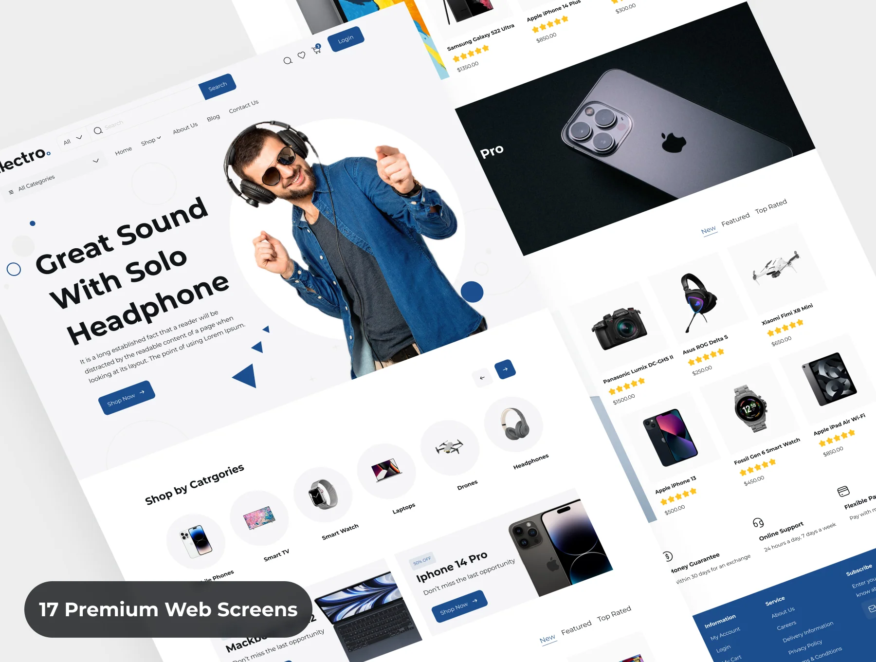 Electronic E-Commerce Web UI Kit 6