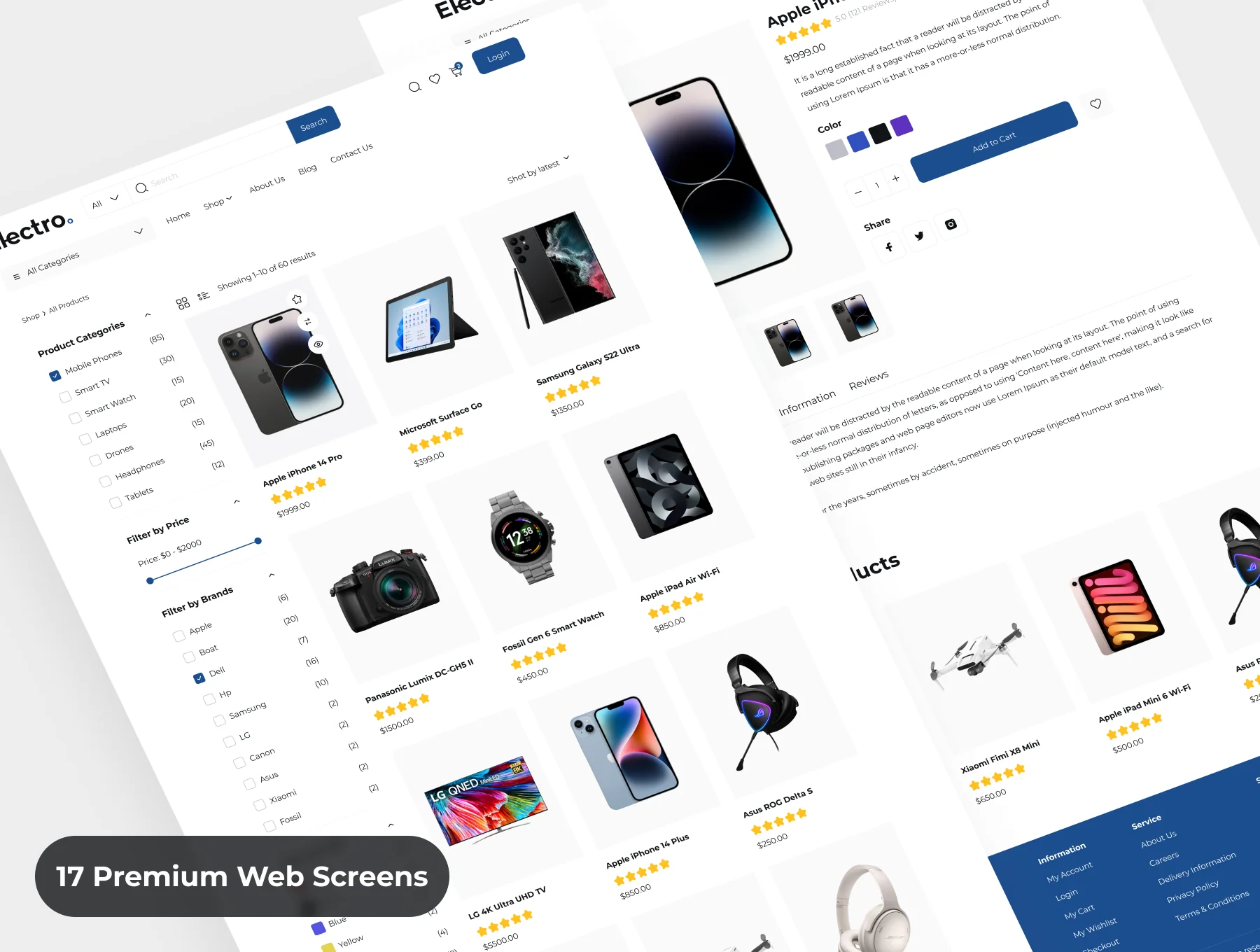 Electronic E-Commerce Web UI Kit 7
