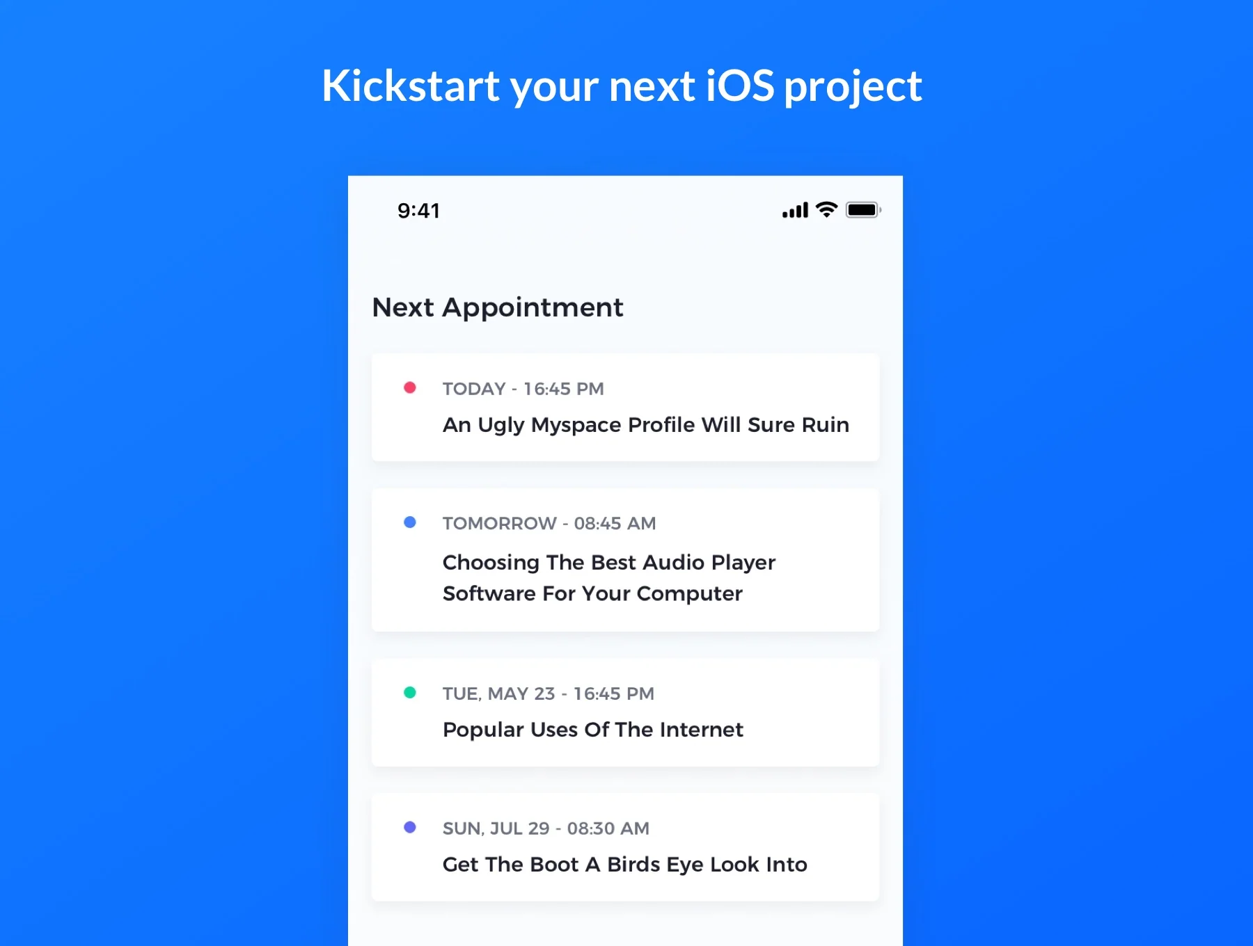 Eleganza iOS UI Kit 8