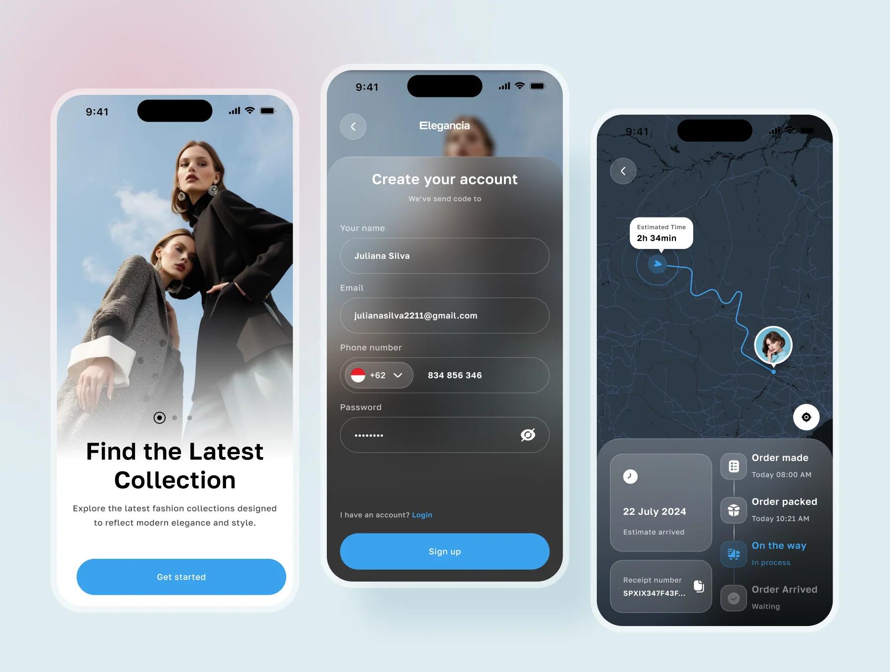 Elegancia - Fashion Mobile Apps 5