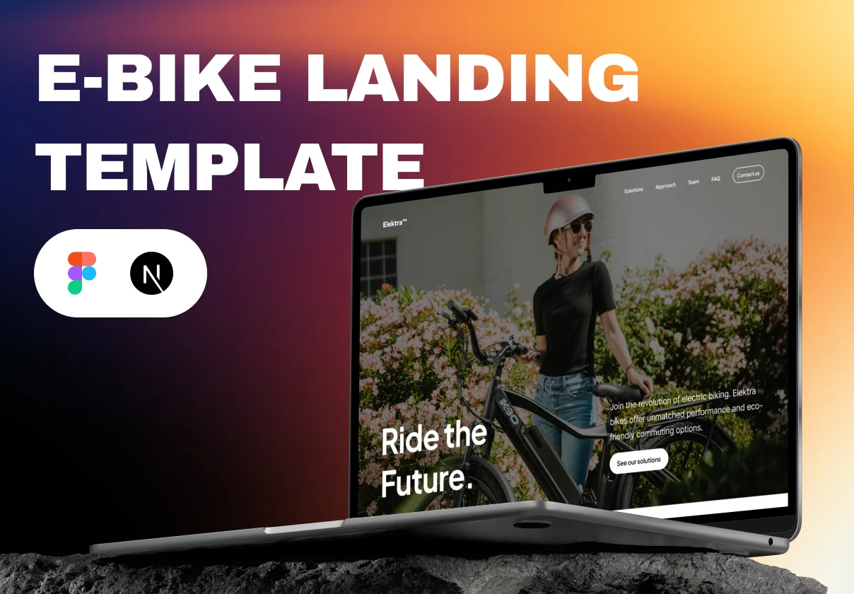Elektra - E-bike landing template