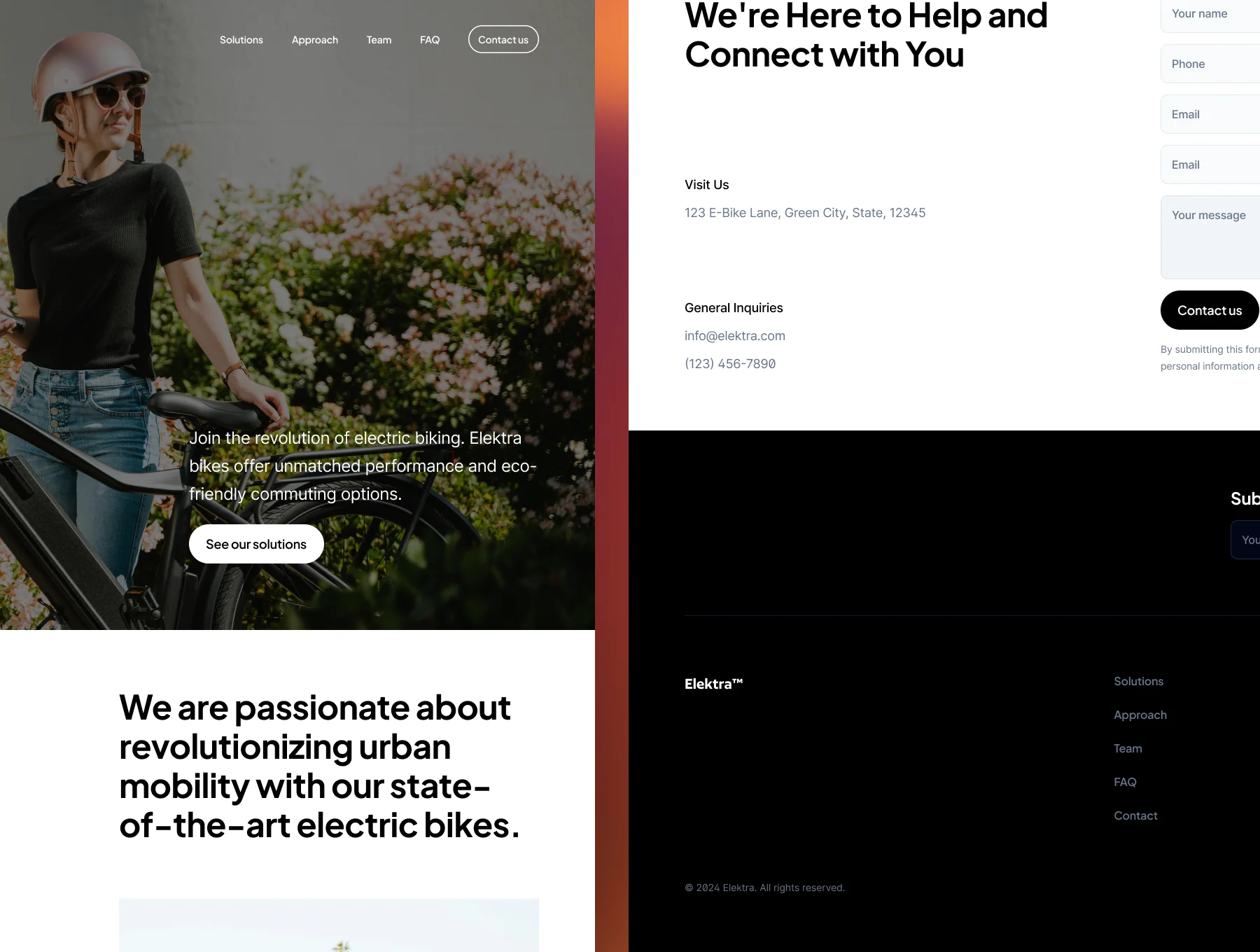 Elektra - E-bike landing template 4