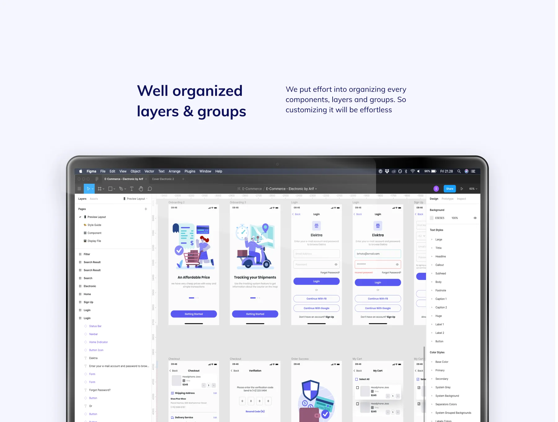 Elektra - Electronic E-commerce UI Kit 4