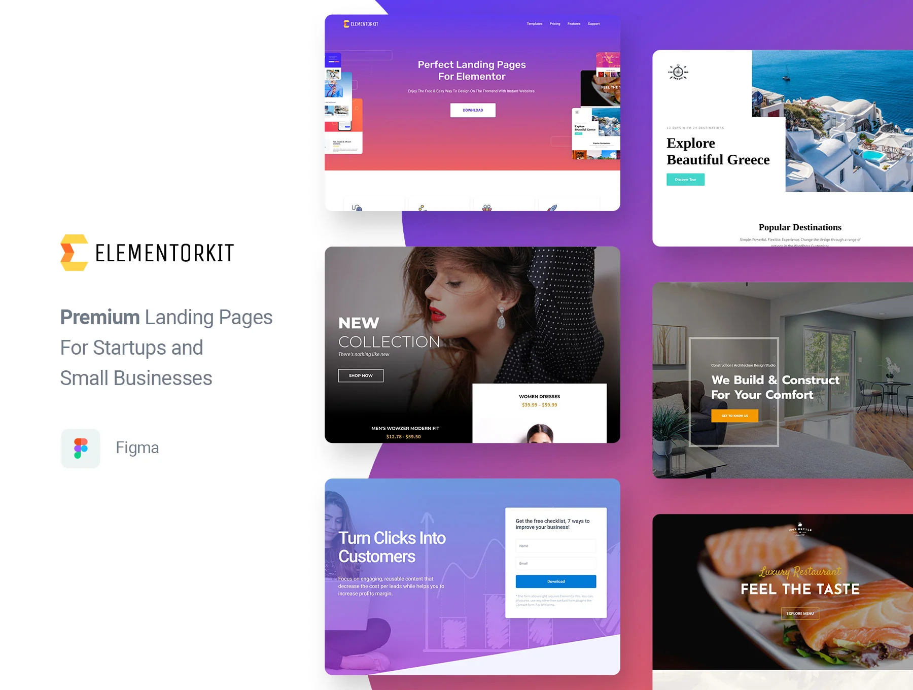 ElementorKit - Premium Landing Pages