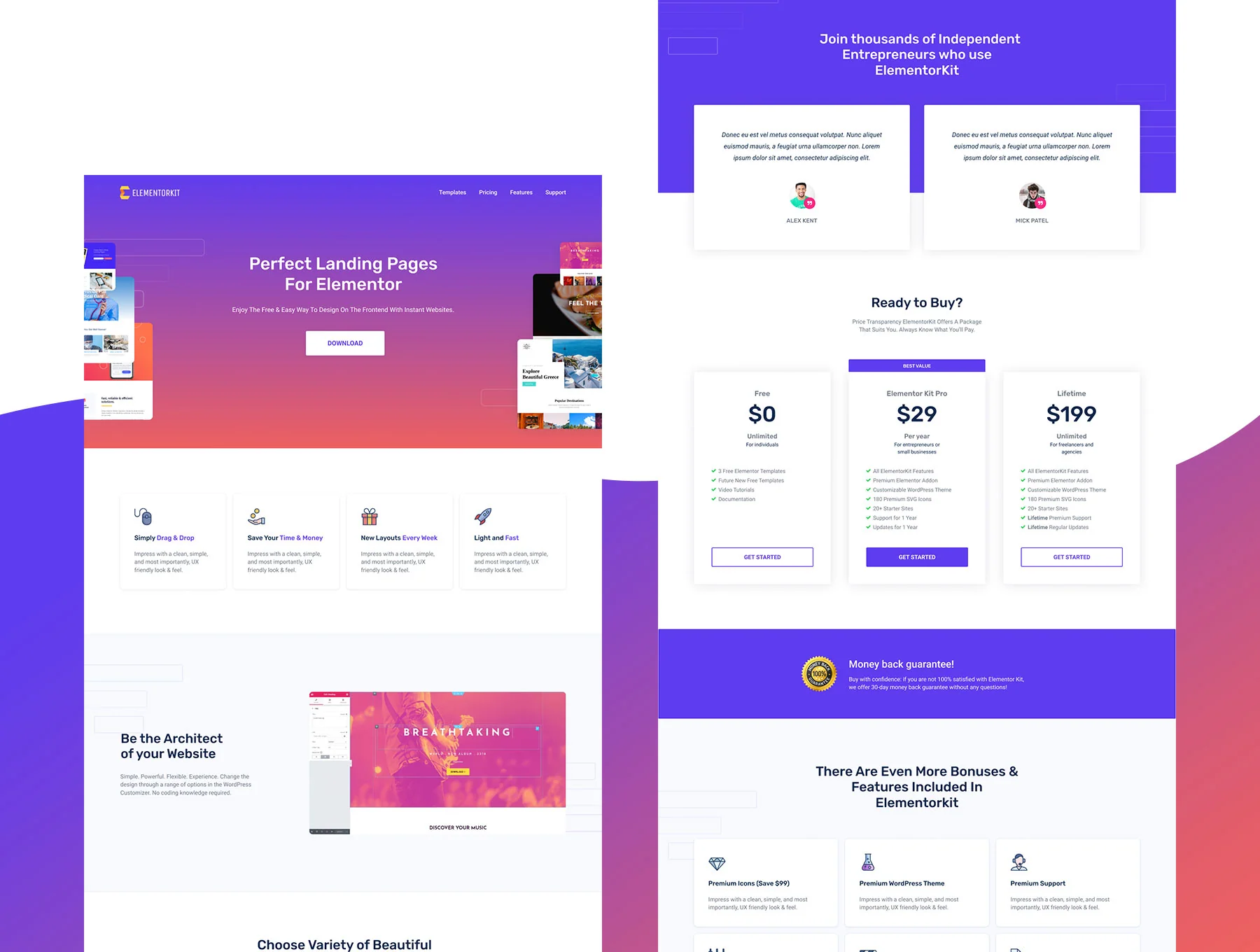 ElementorKit - Premium Landing Pages 6
