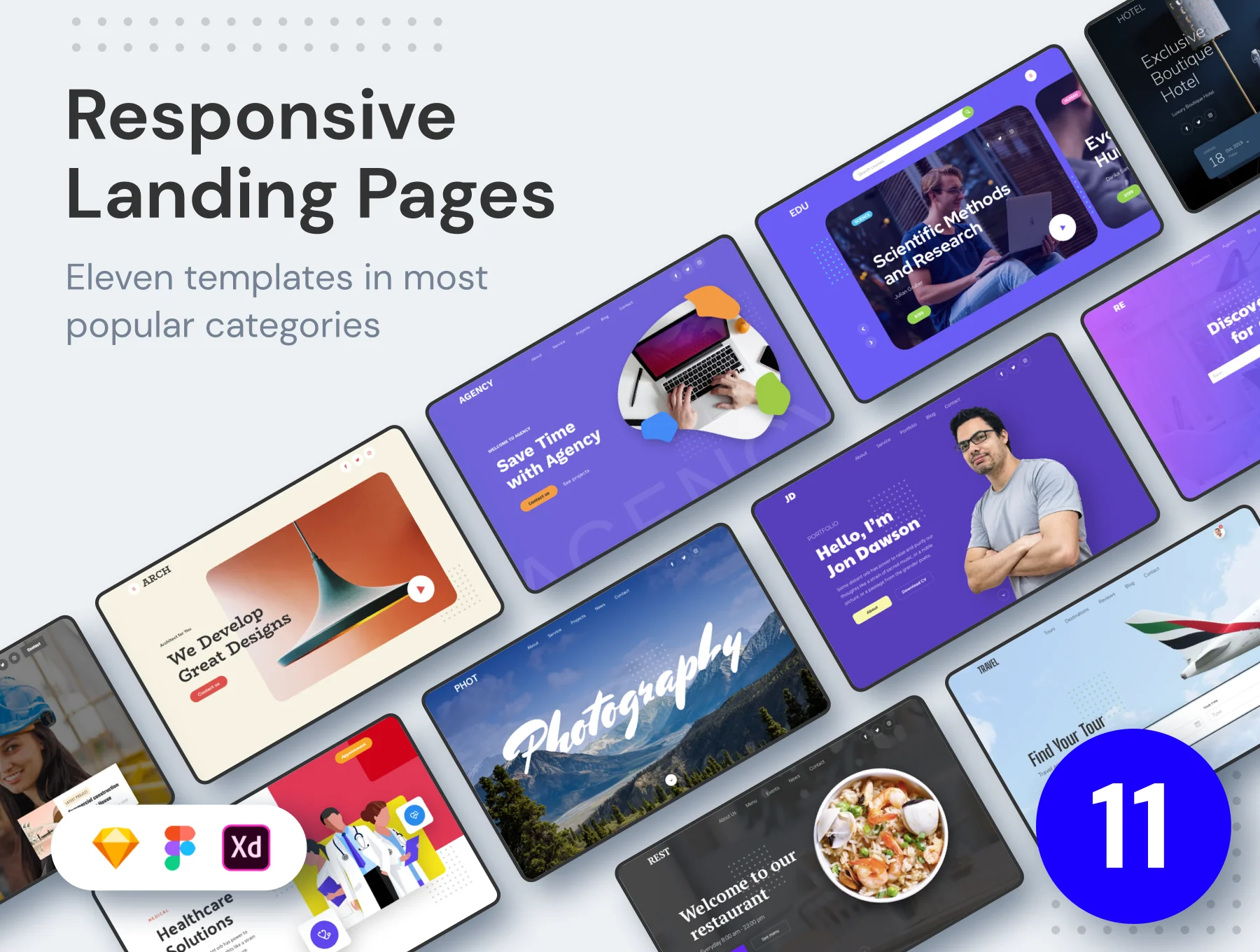 ELEVEN - Responsive Landing Pages