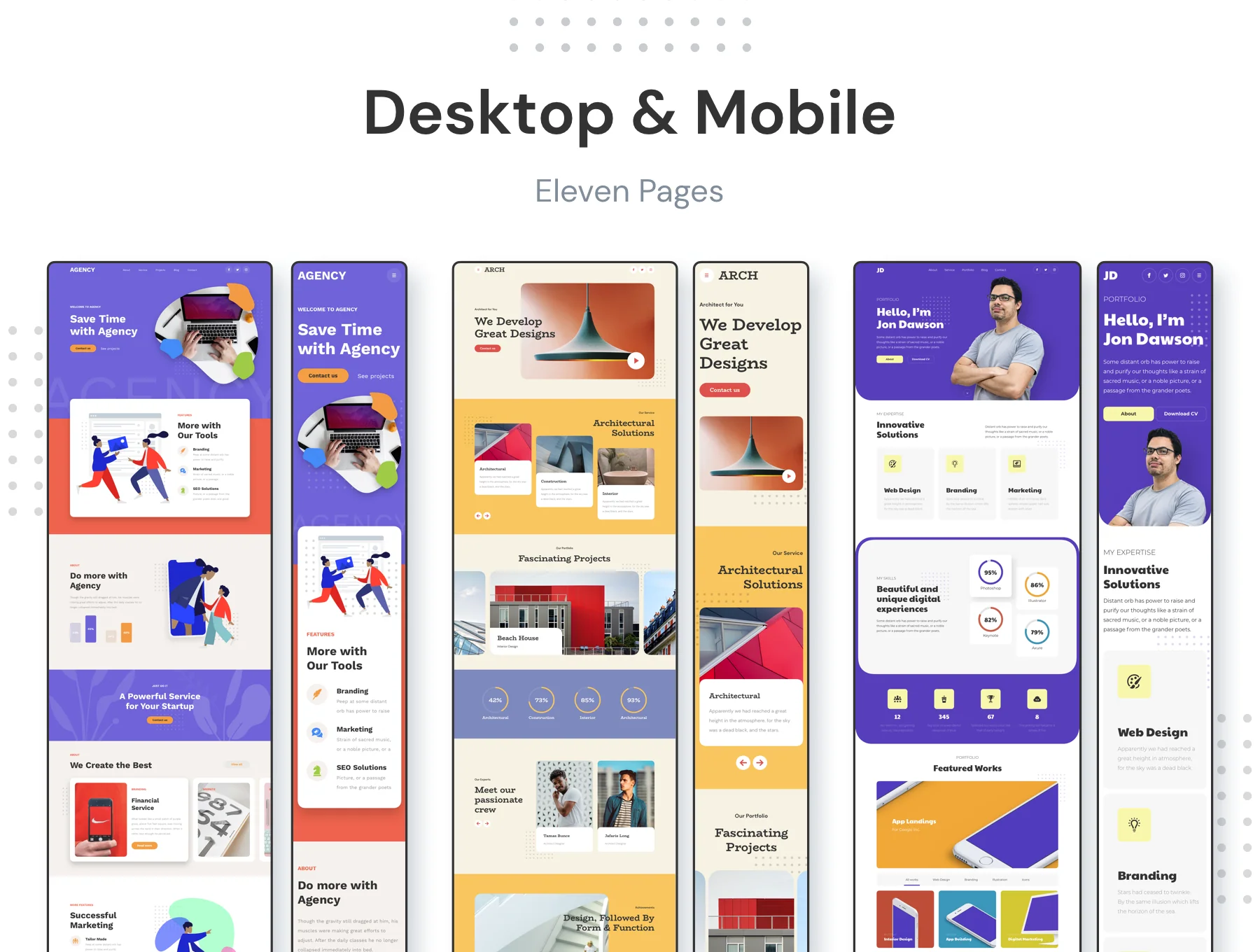 ELEVEN - Responsive Landing Pages 6