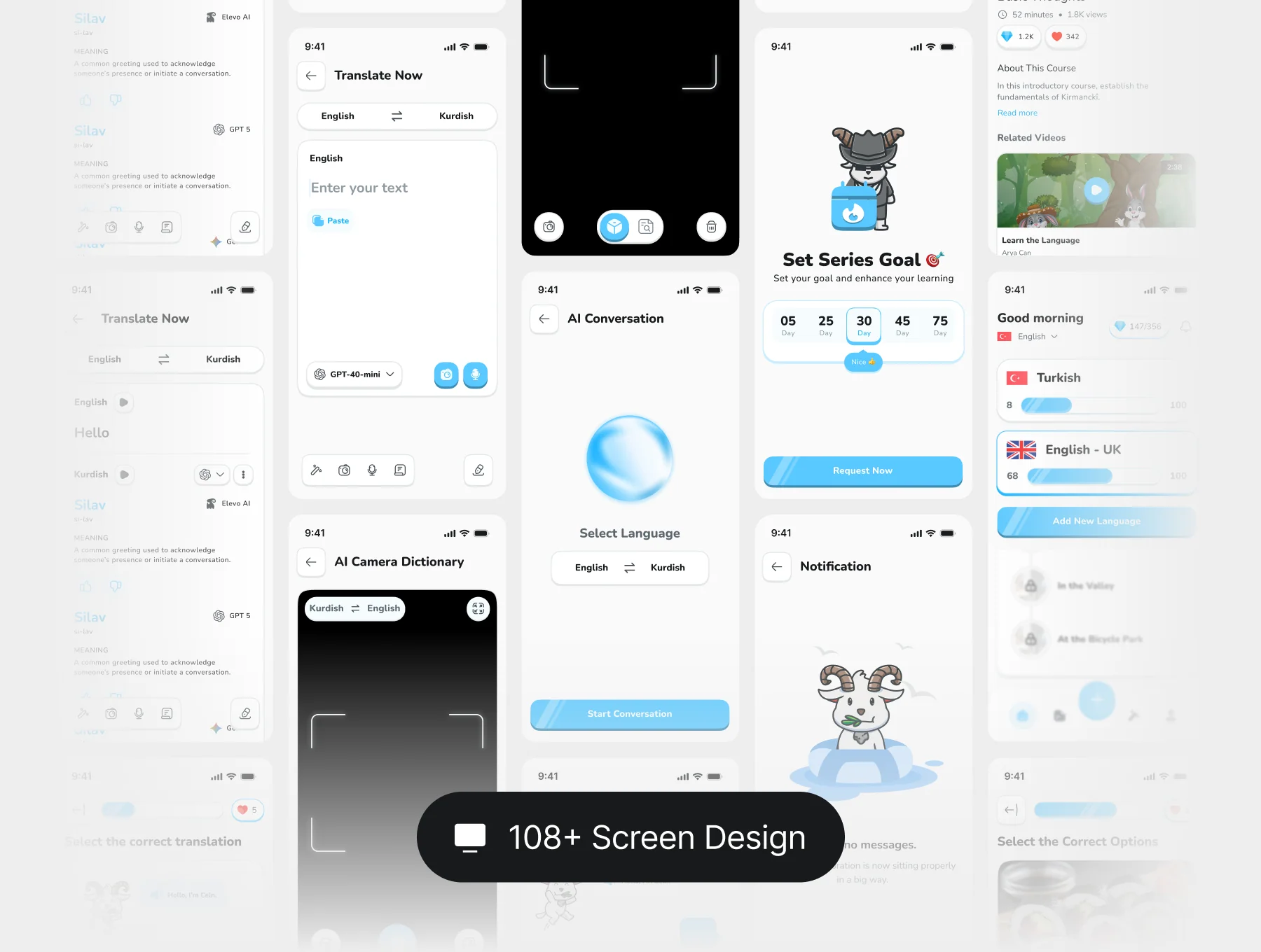 Elevo AI - Language Learning App UI Kit 2
