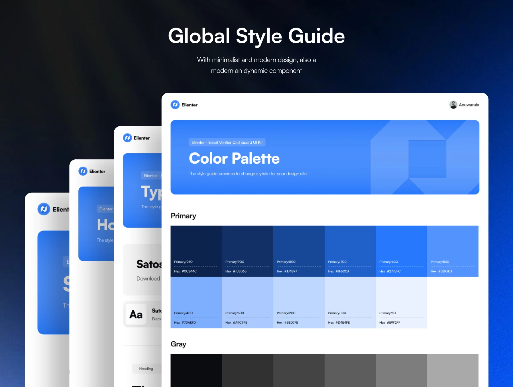 Elienter – Email Verifier Dashboard UI Kit 6