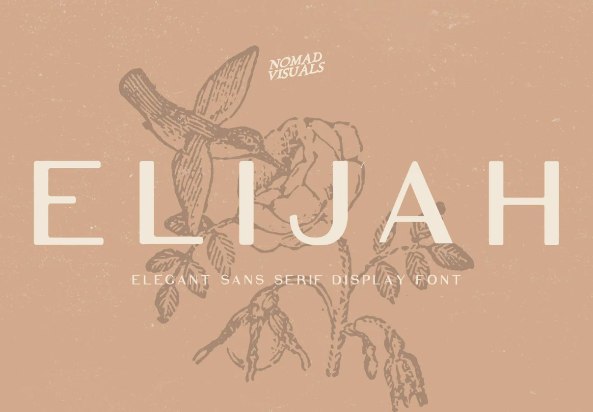 Elijah – Modern Sans Serif Display Font