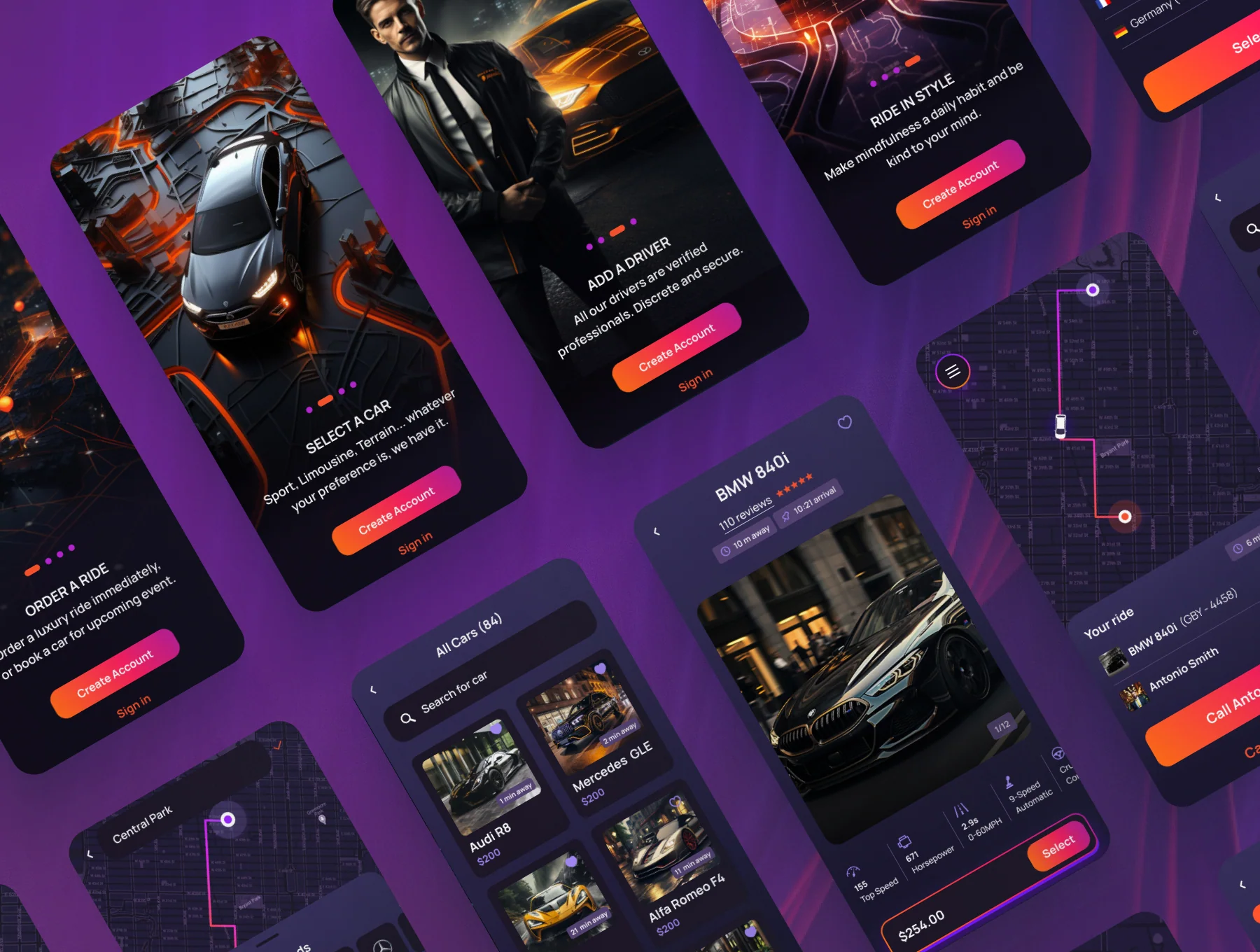Elite - Taxi and Car Rental Mobile App 3