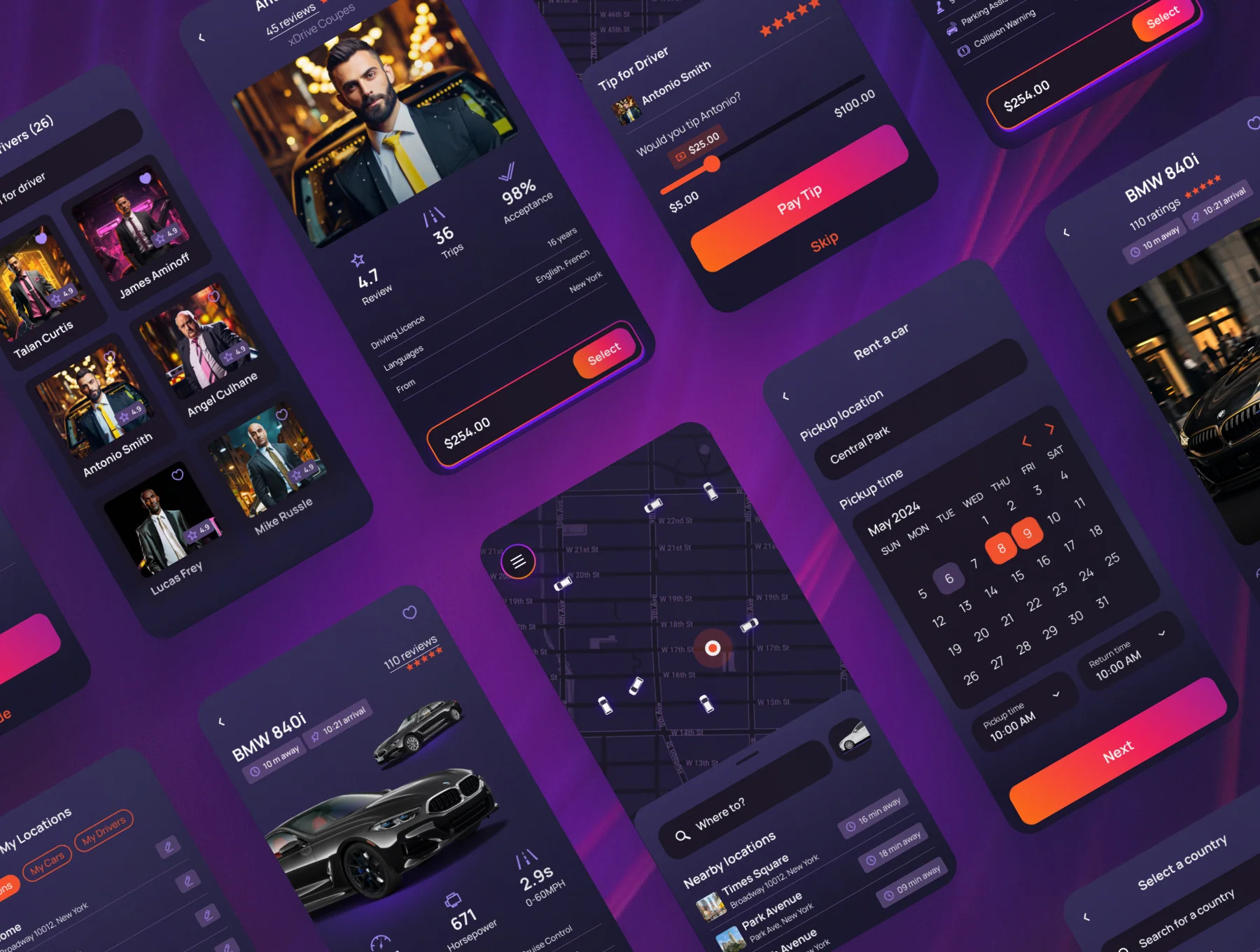 Elite - Taxi and Car Rental Mobile App 4