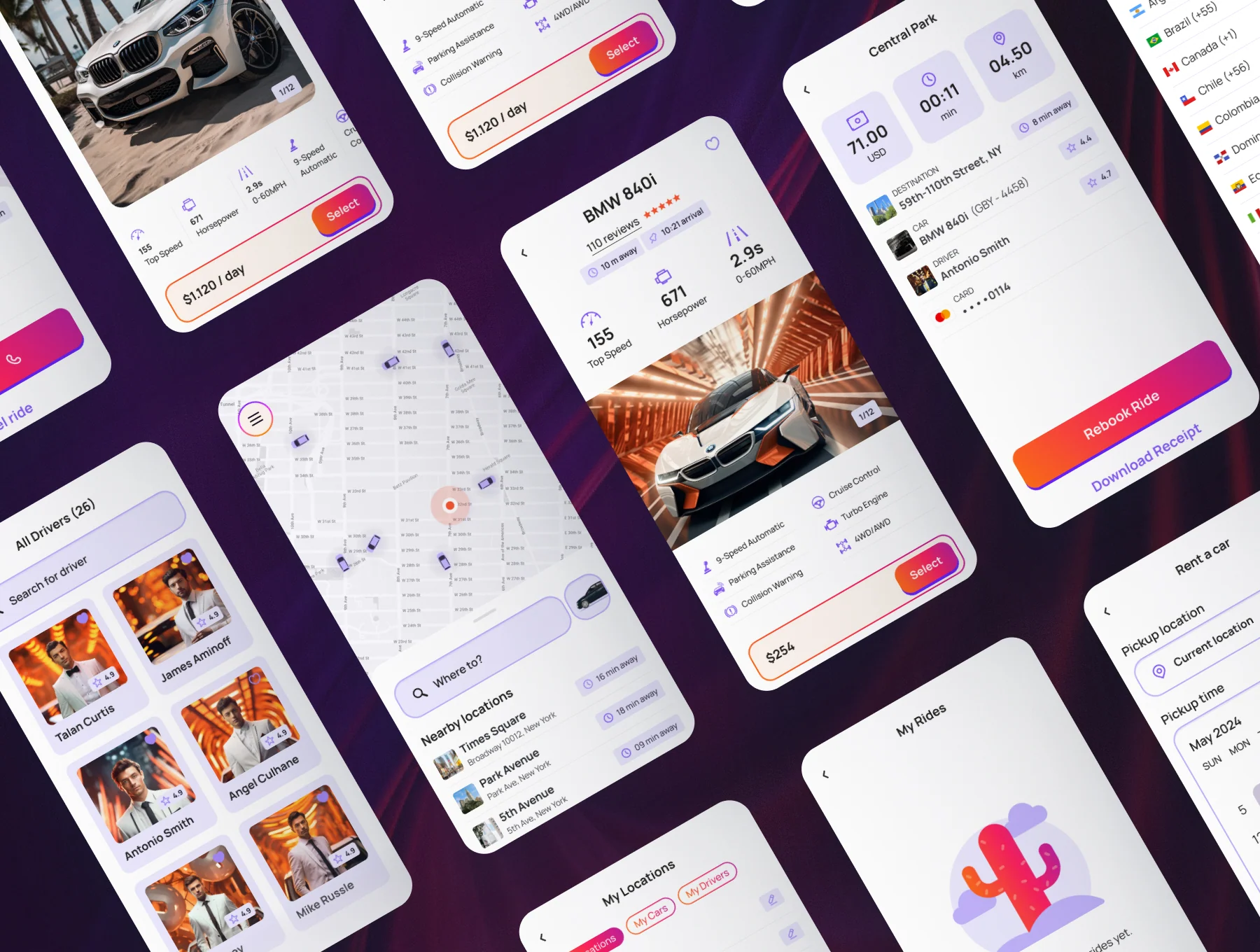 Elite - Taxi and Car Rental Mobile App 6