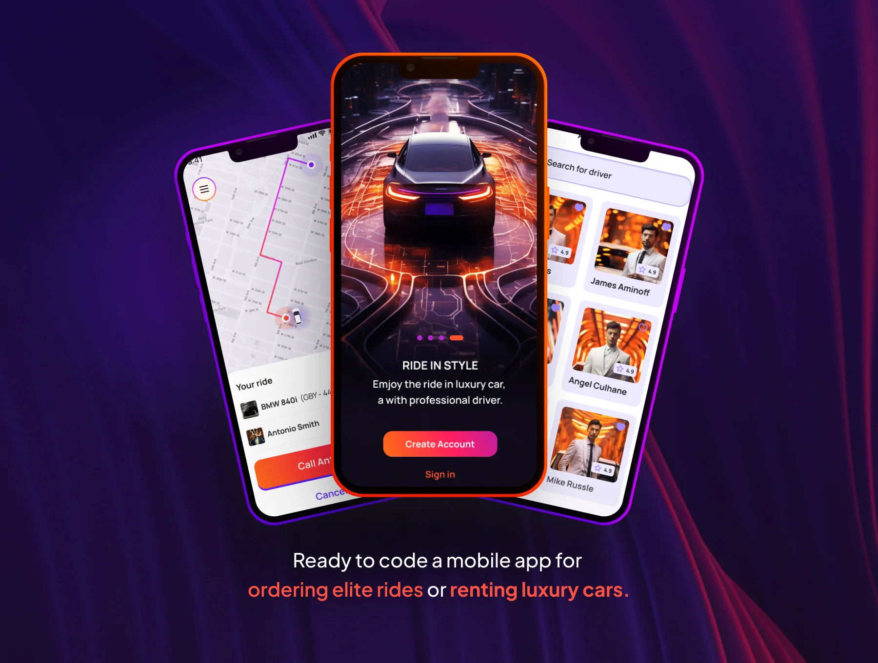 Elite - Taxi and Car Rental Mobile App 8