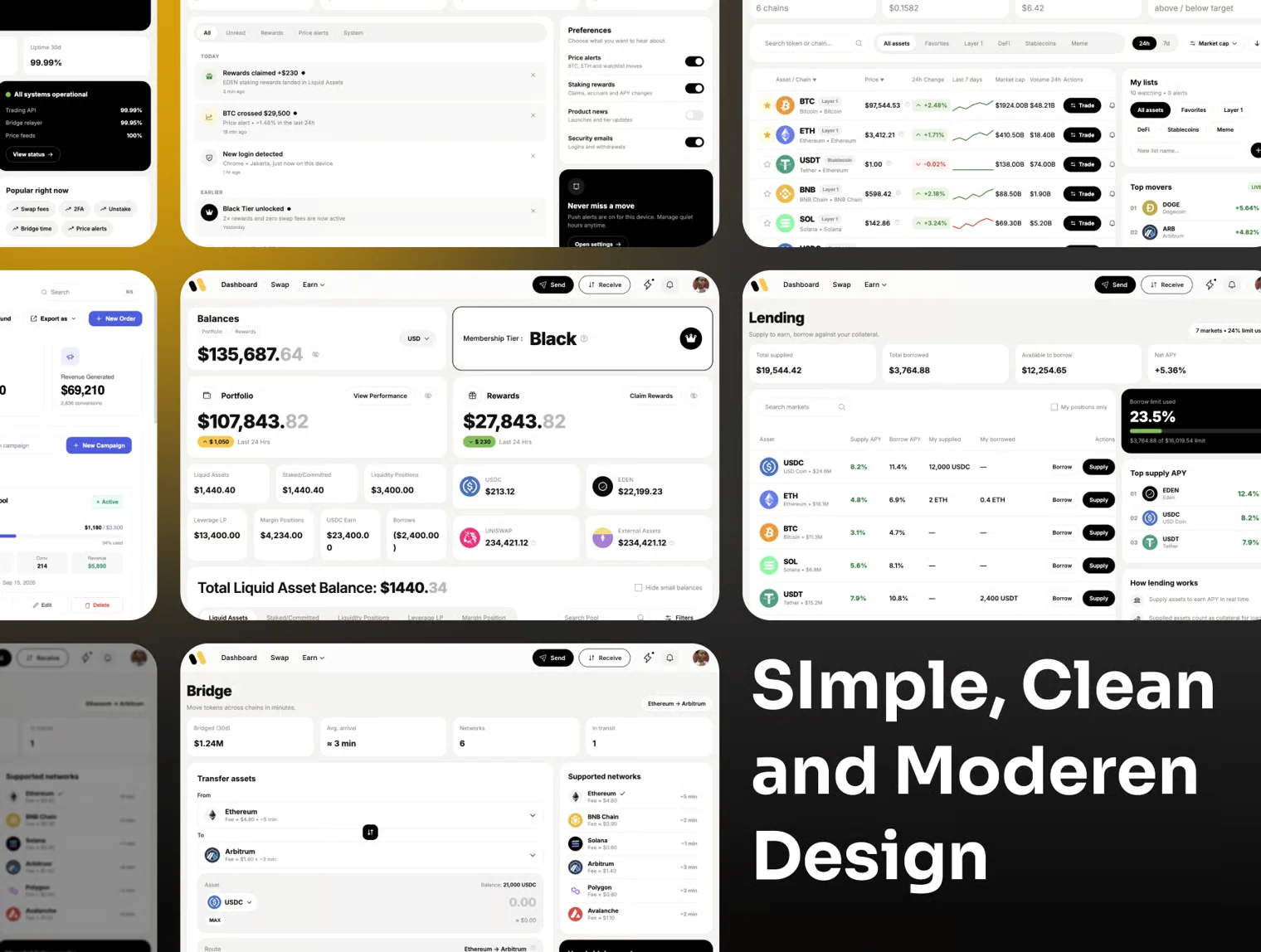 EliteFi - Crypto Dashboard Template 4
