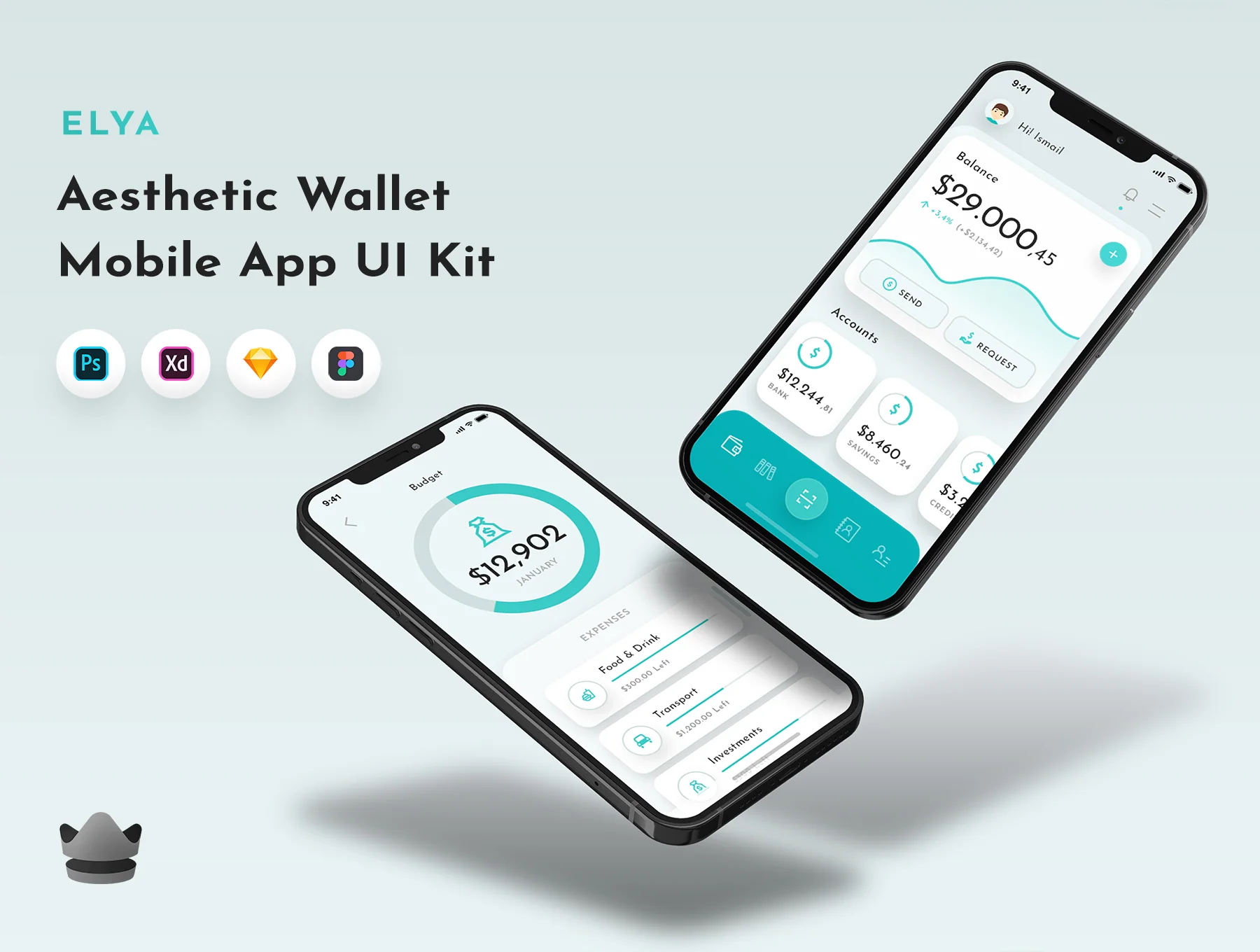 Elya - Wallet & Crypto Trading UI Kit