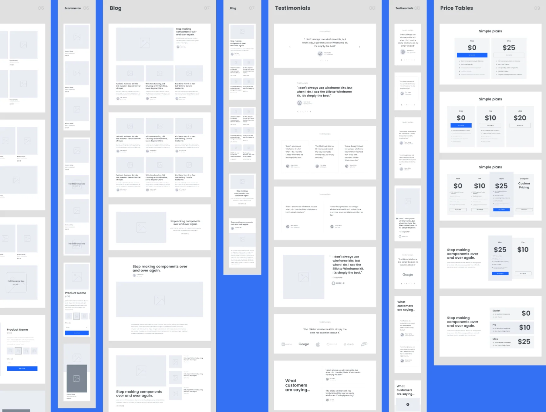 Elliette Wireframe Kit 8